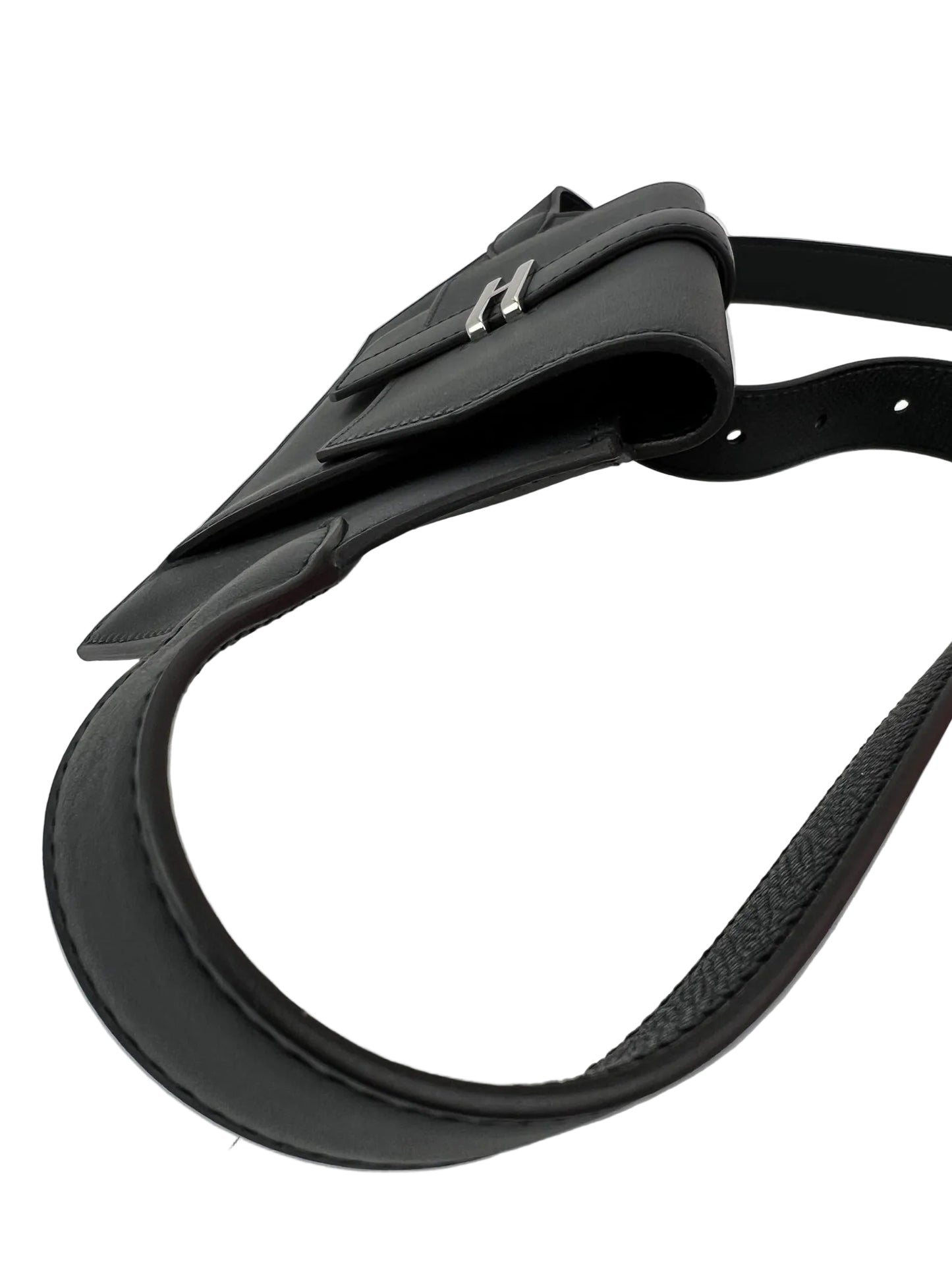 
                  
                    Hermes Black Swift Elan Pocket 24 Leather Belt Bag
                  
                
