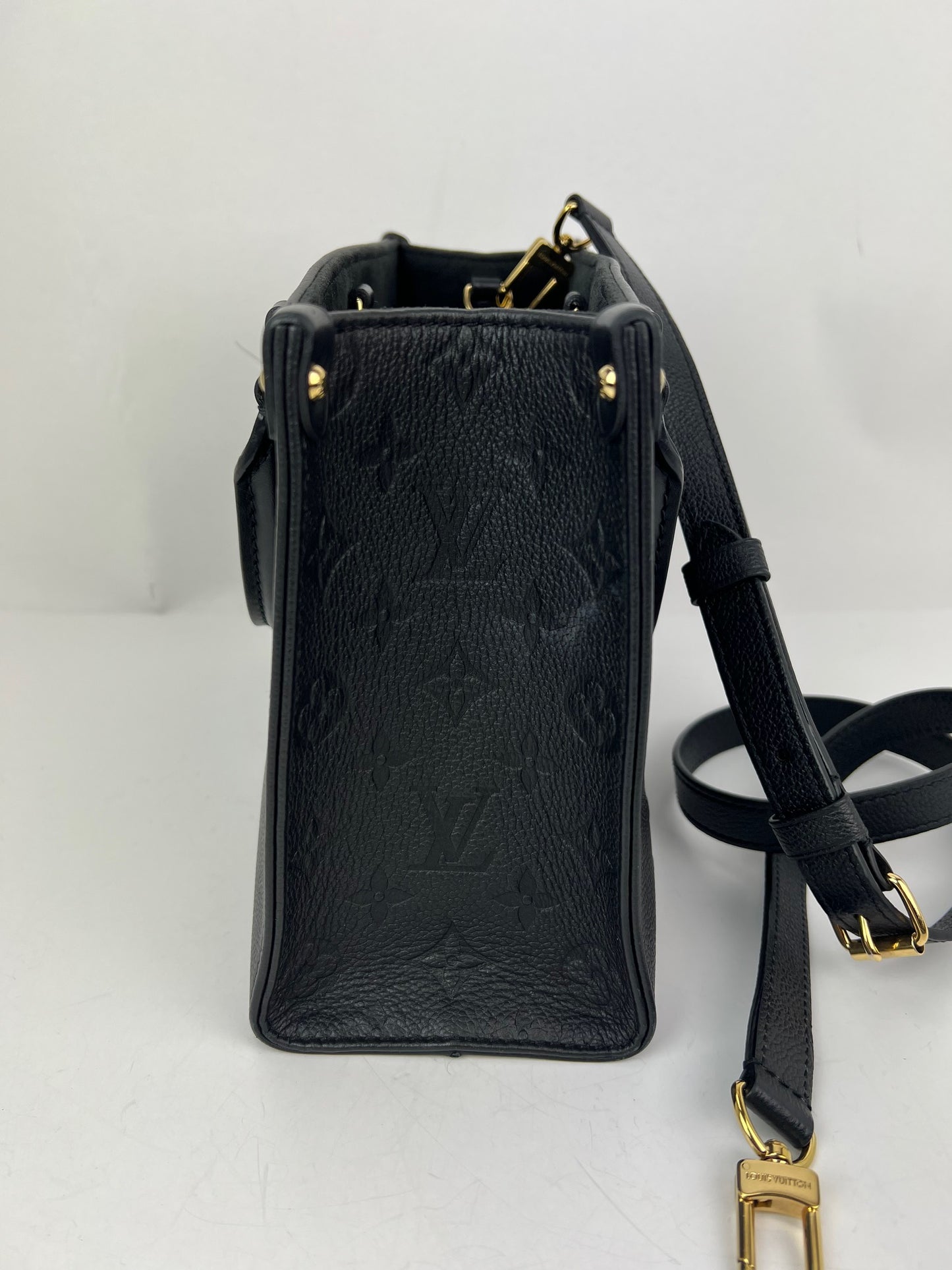 
                  
                    Louis Vuitton OnTheGo PM Giant Monogram Empreinte Black Leather Tote
                  
                