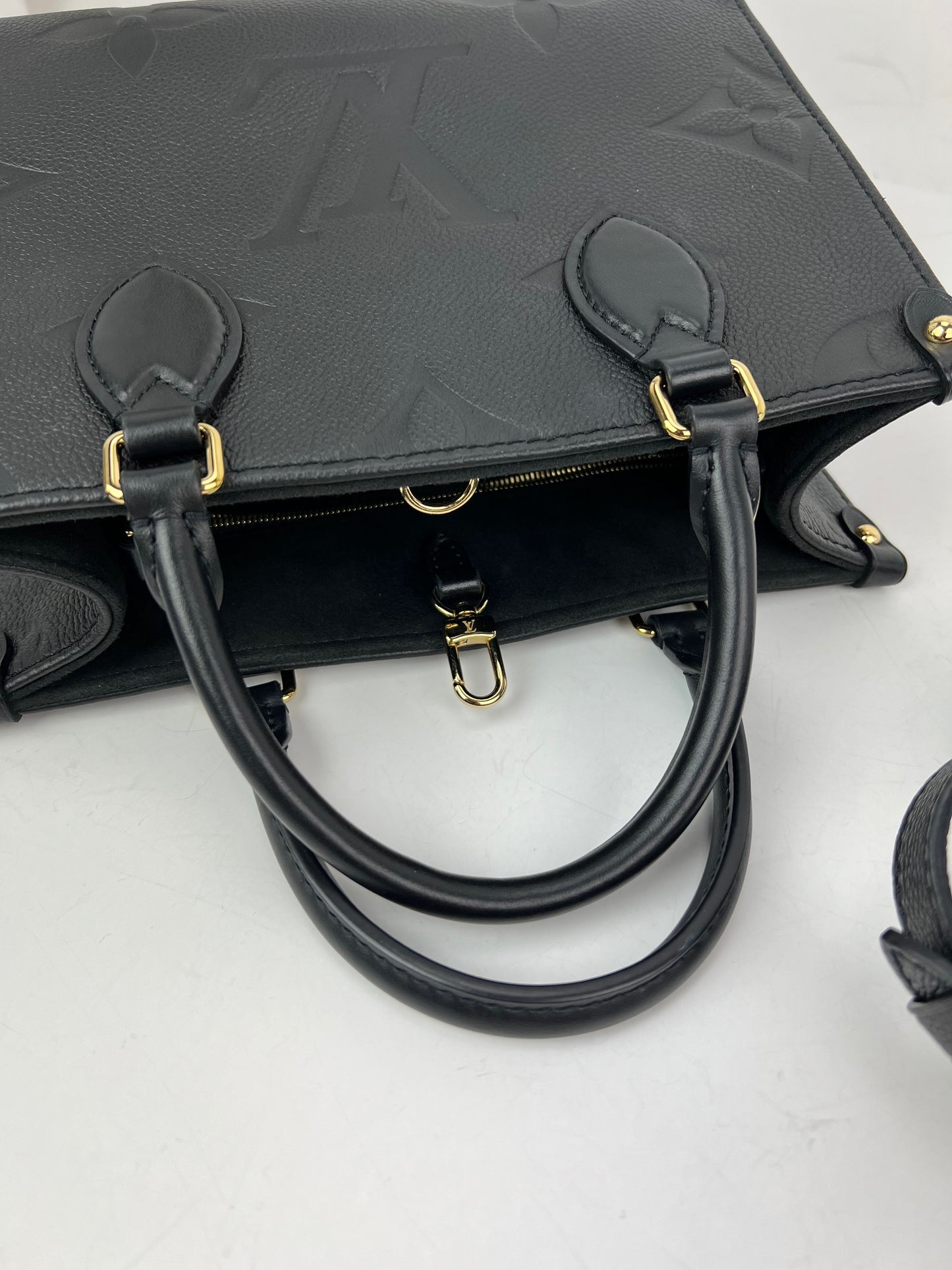 
                  
                    Louis Vuitton OnTheGo PM Giant Monogram Empreinte Black Leather Tote
                  
                