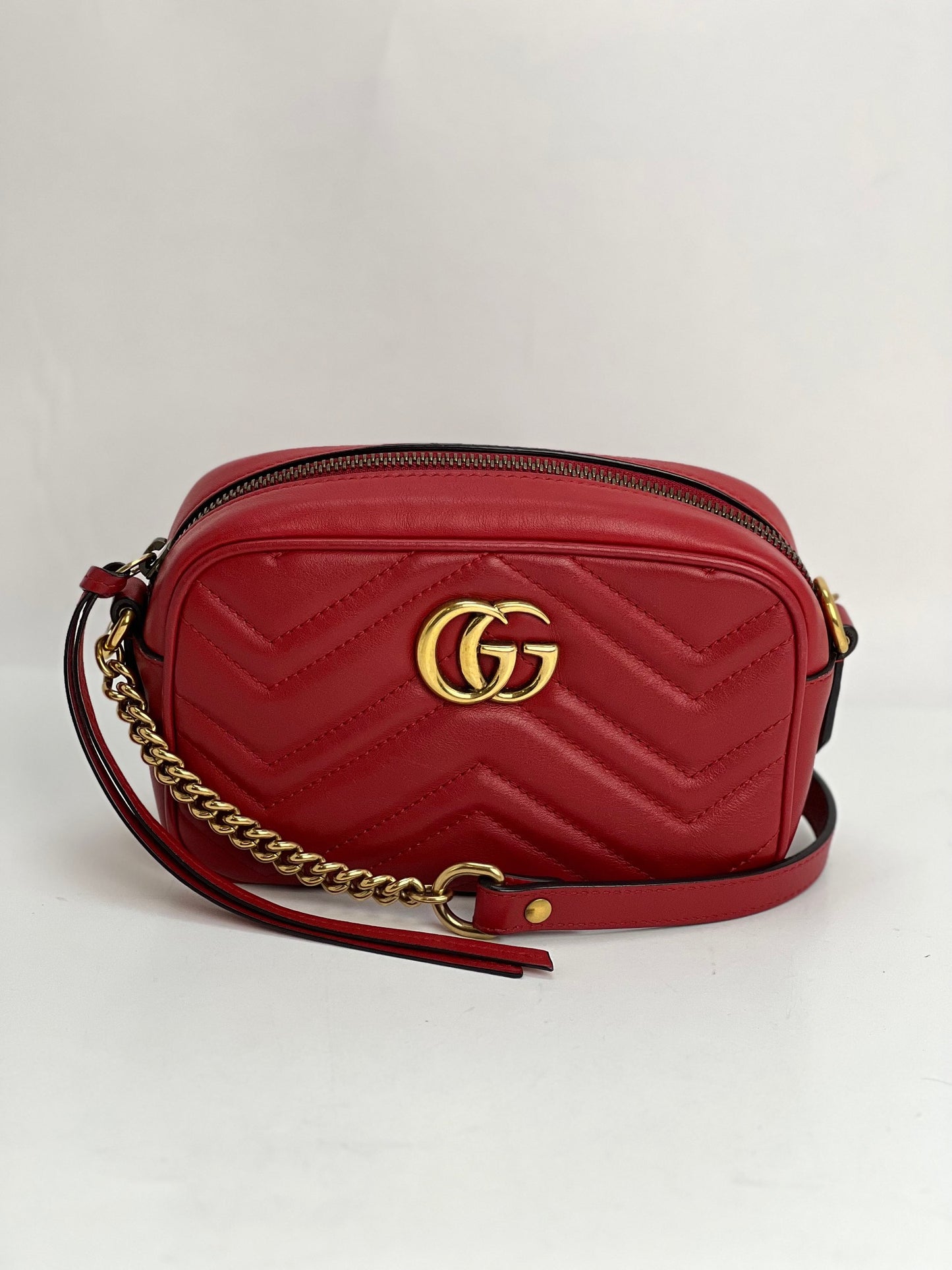 Gucci marmont best sale matelasse red