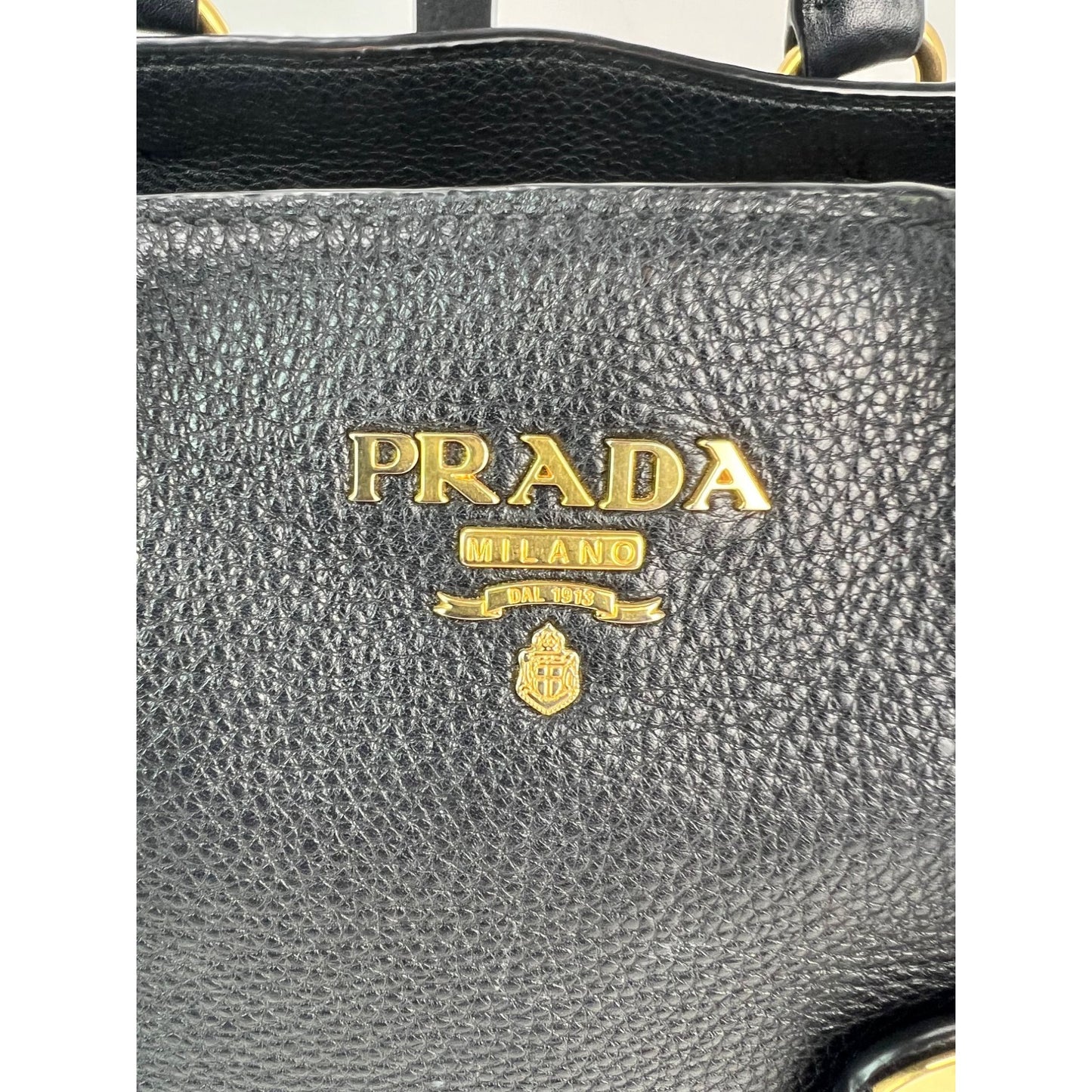 
                  
                    Prada Vitello Phenix Top Handle Black Leather Crossbody Bag
                  
                