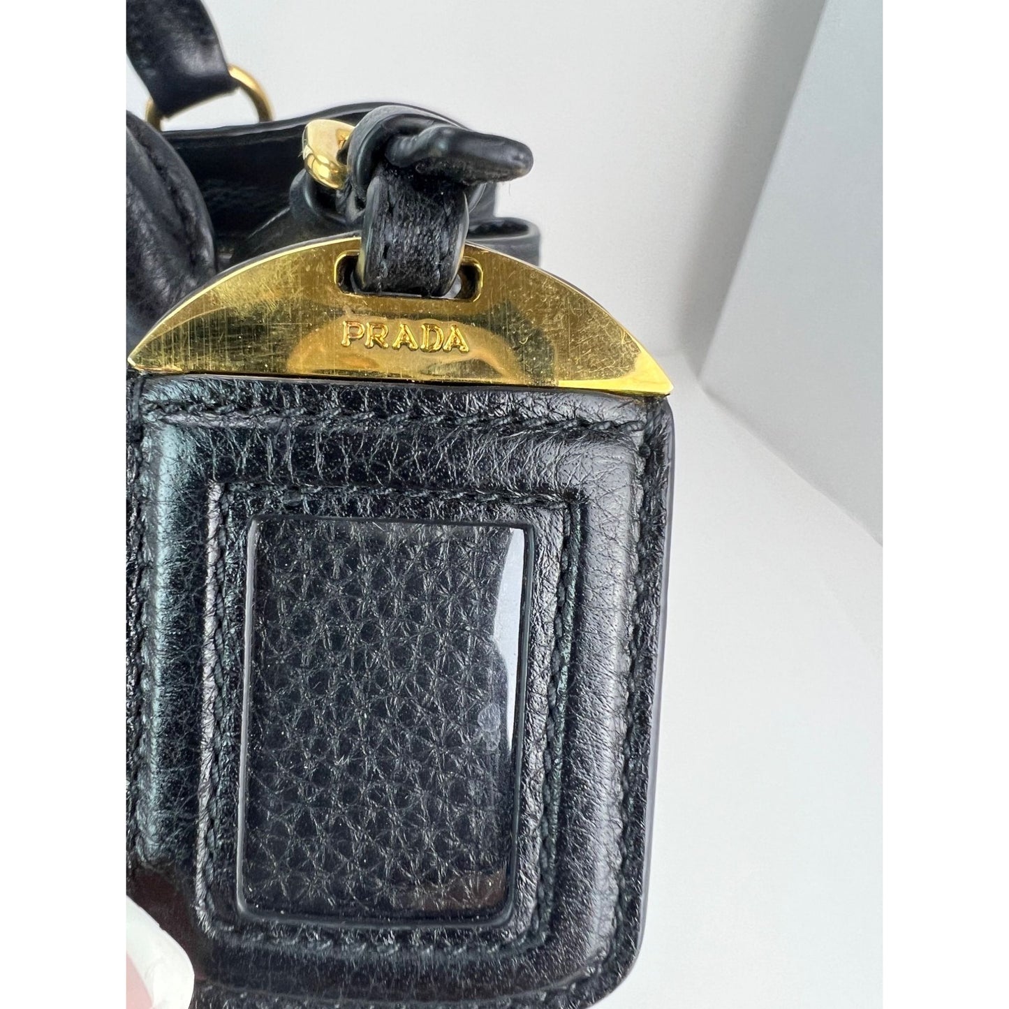 
                  
                    Prada Vitello Phenix Top Handle Black Leather Crossbody Bag
                  
                