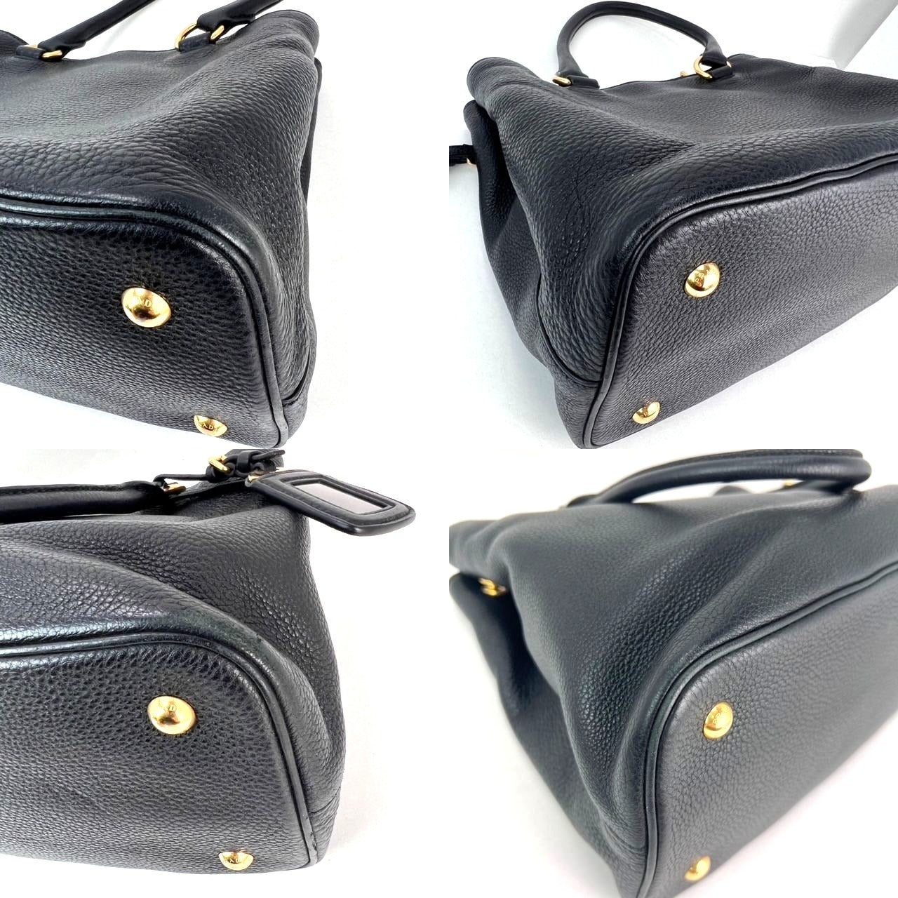 
                  
                    Prada Vitello Phenix Top Handle Black Leather Crossbody Bag
                  
                