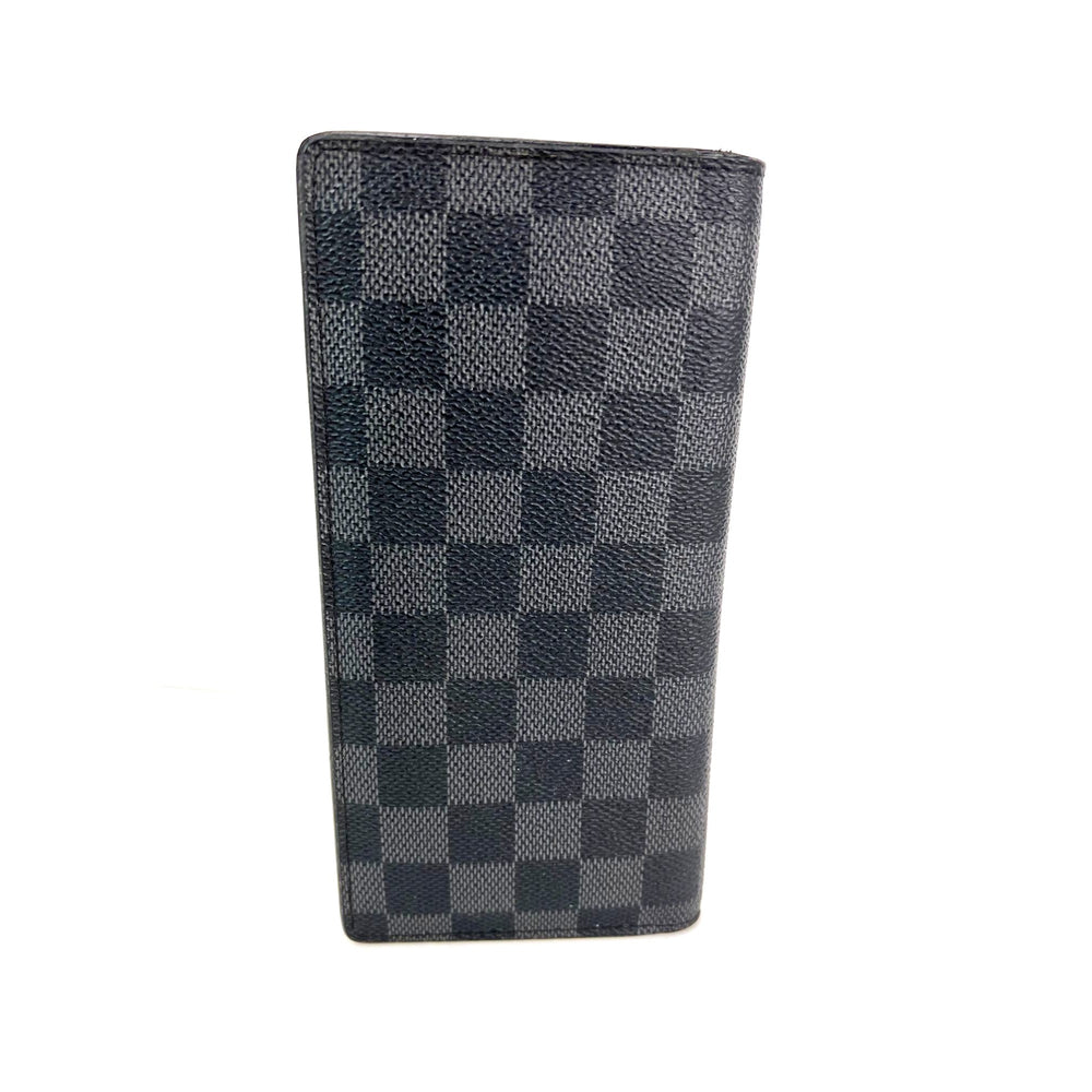 
                  
                    LOUIS VUITTON Damier Graphite Brazza Long Black Canvas Wallet
                  
                