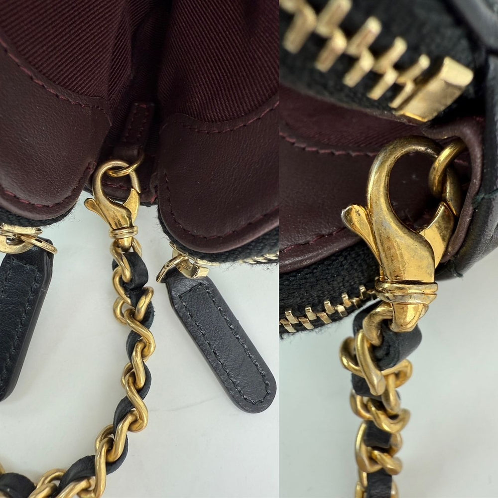 
                  
                    Chanel Lucky Charms 2.55 Black Double Zip WOC Wallet Clutch Bag
                  
                