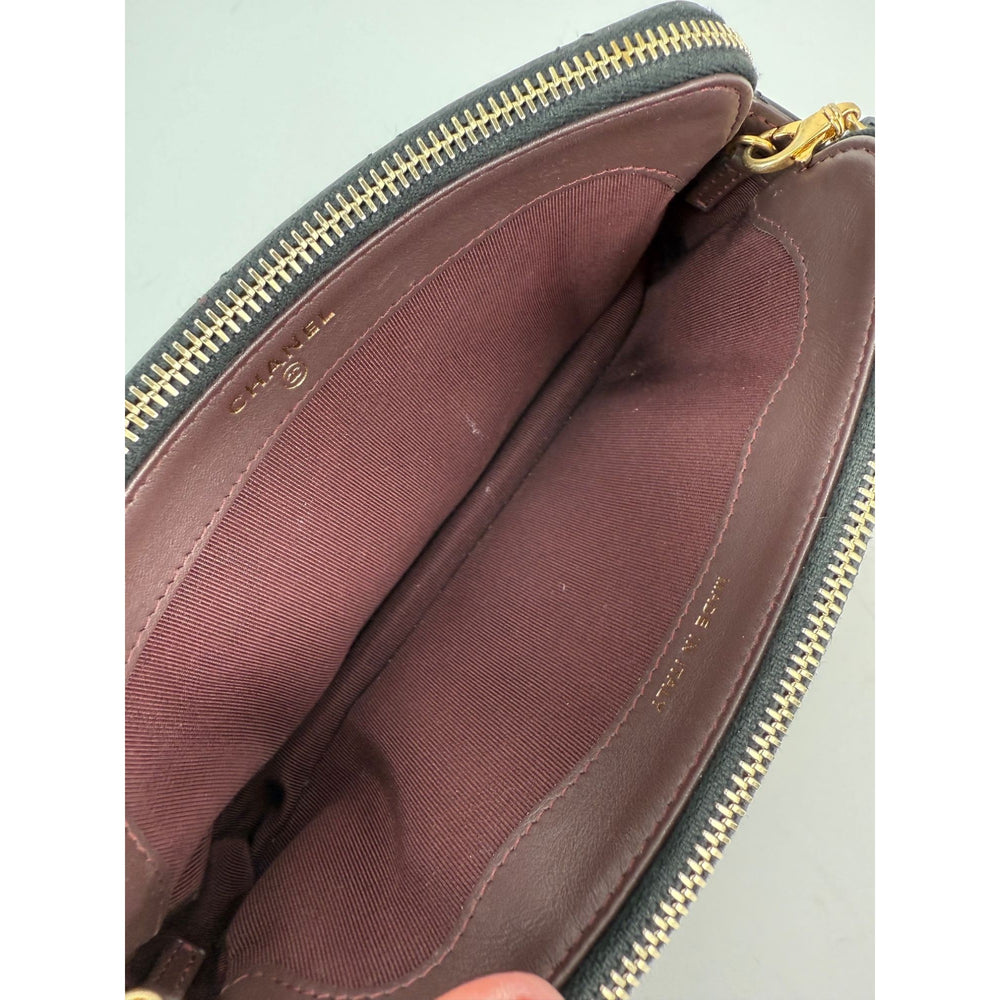 
                  
                    Chanel Lucky Charms 2.55 Black Double Zip WOC Wallet Clutch Bag
                  
                