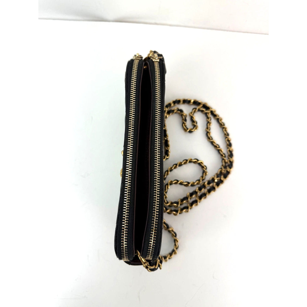 
                  
                    Chanel Lucky Charms 2.55 Black Double Zip WOC Wallet Clutch Bag
                  
                