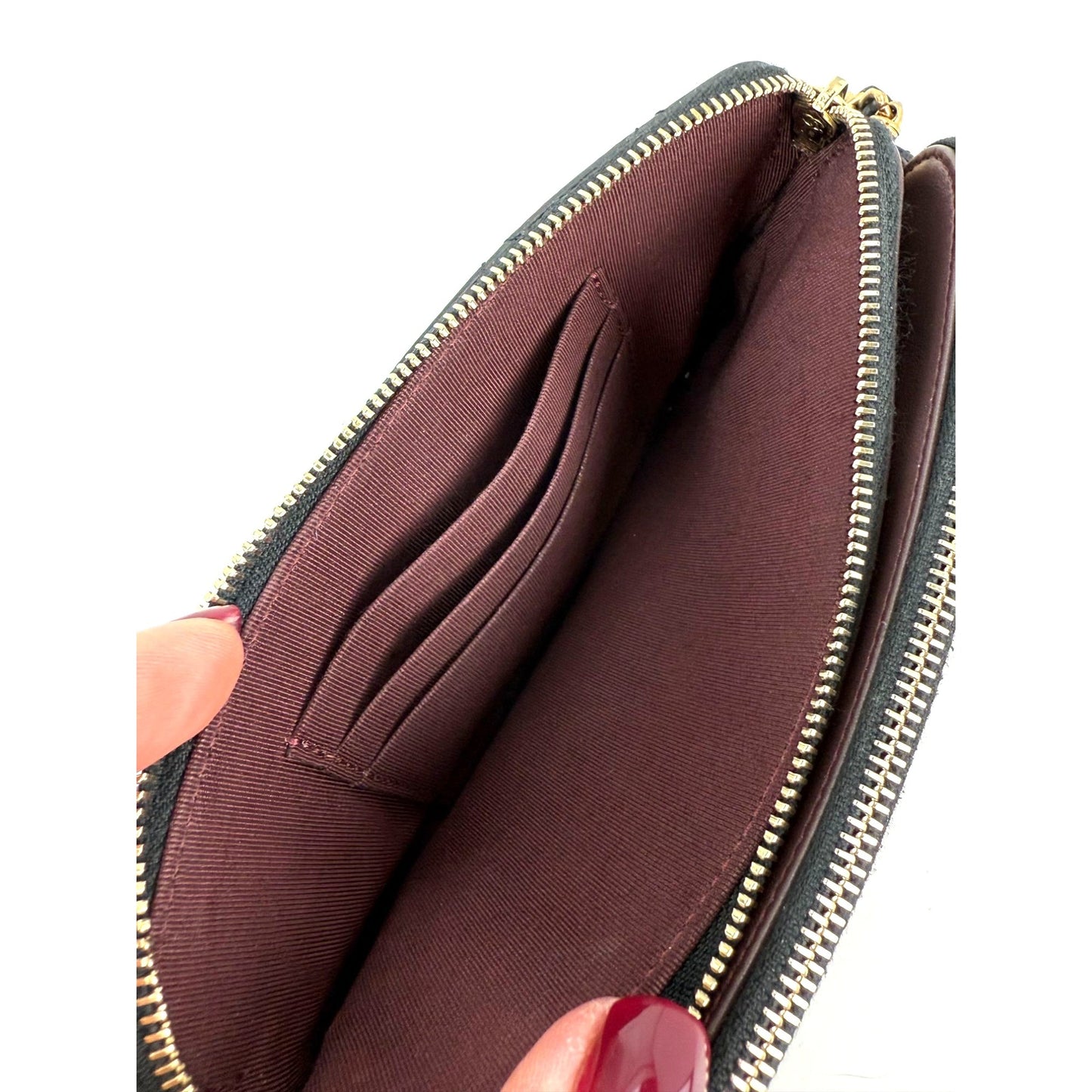 
                  
                    Chanel Lucky Charms 2.55 Black Double Zip WOC Wallet Clutch Bag
                  
                