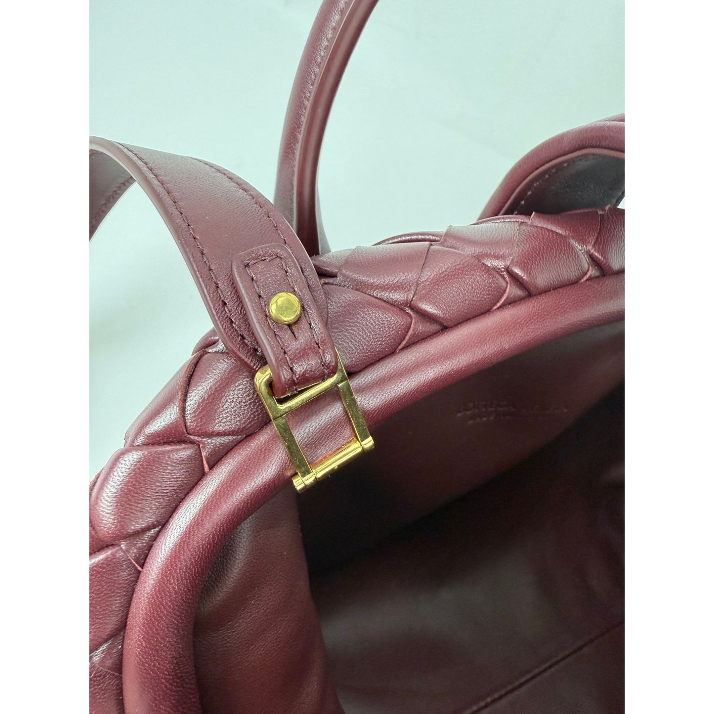 
                  
                    Bottega Veneta Nappa Intrecciato Teen The Lauren 1980 Bauletto Barolo Bag
                  
                