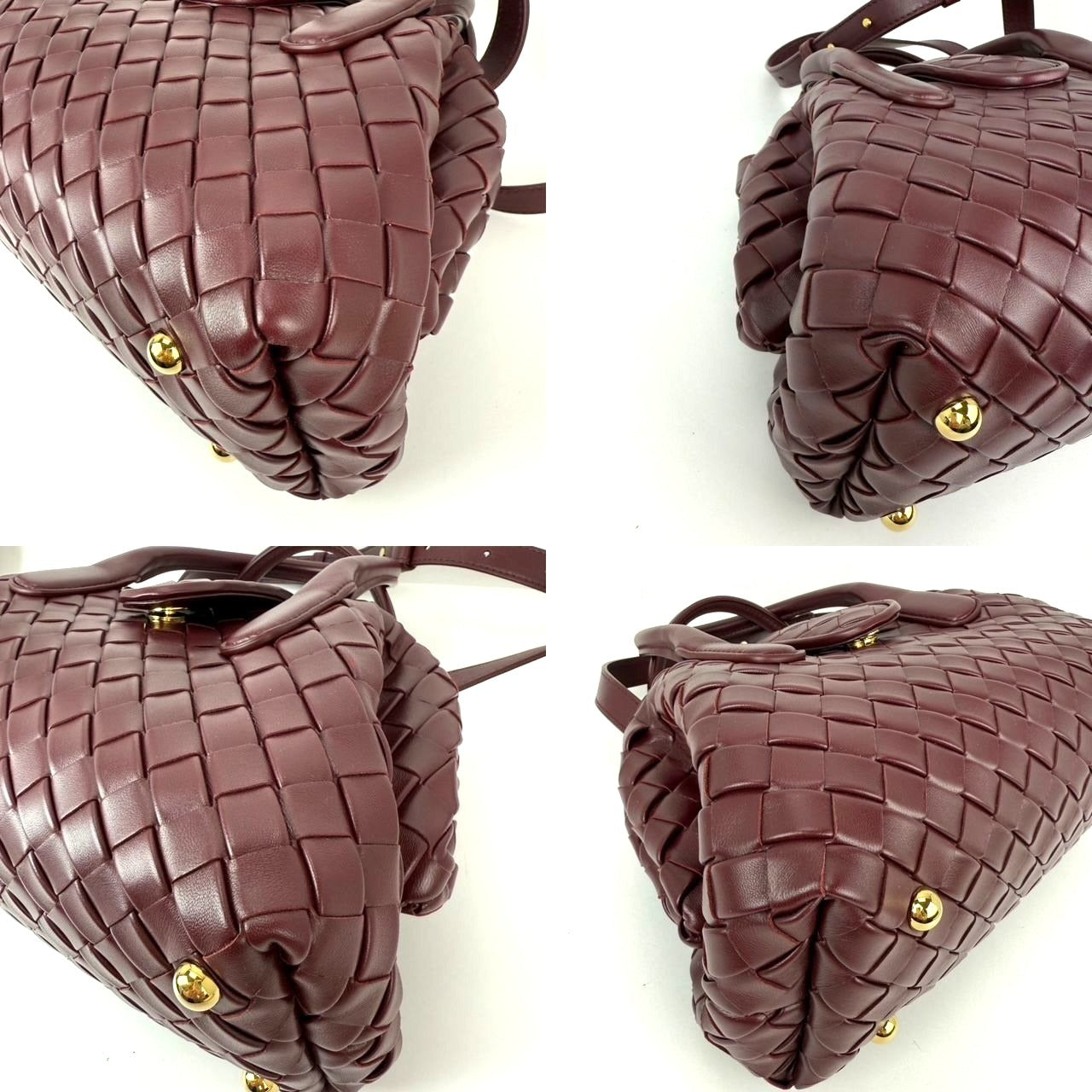 
                  
                    Bottega Veneta Nappa Intrecciato Teen The Lauren 1980 Bauletto Barolo Bag
                  
                