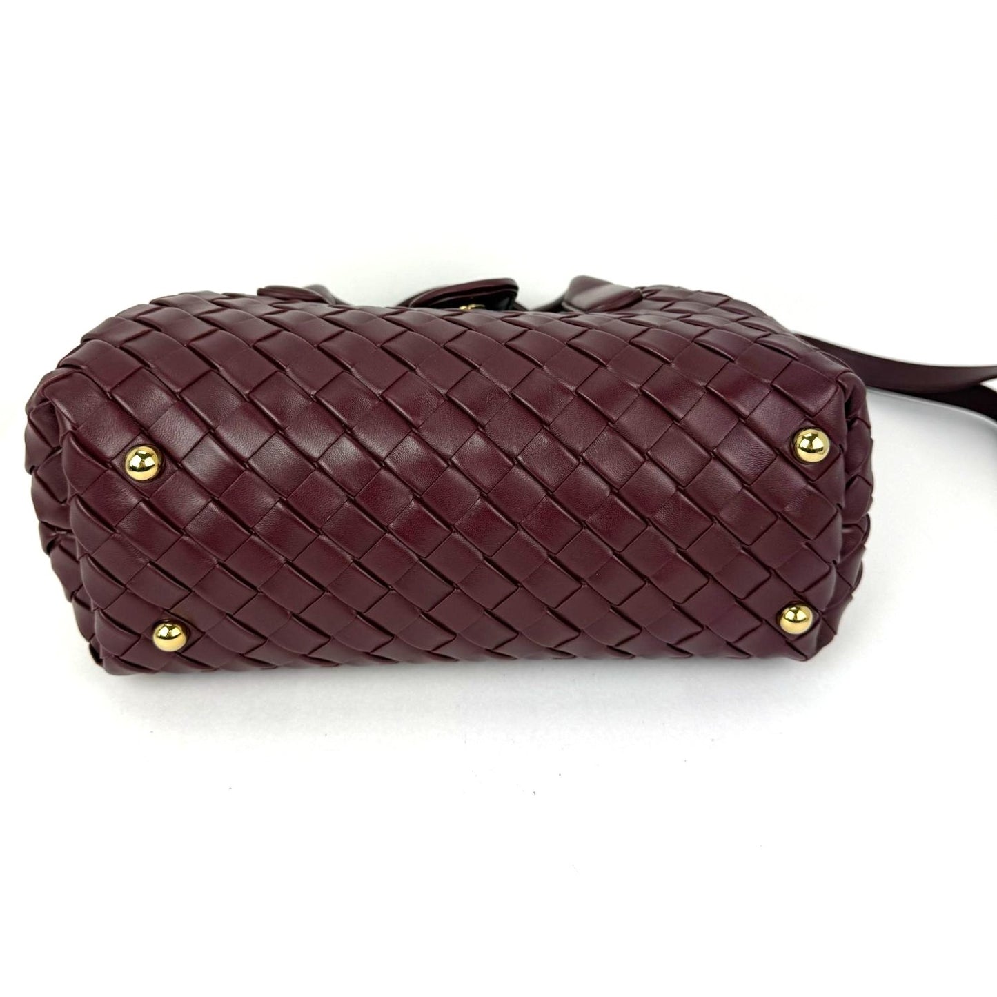 
                  
                    Bottega Veneta Nappa Intrecciato Teen The Lauren 1980 Bauletto Barolo Bag
                  
                
