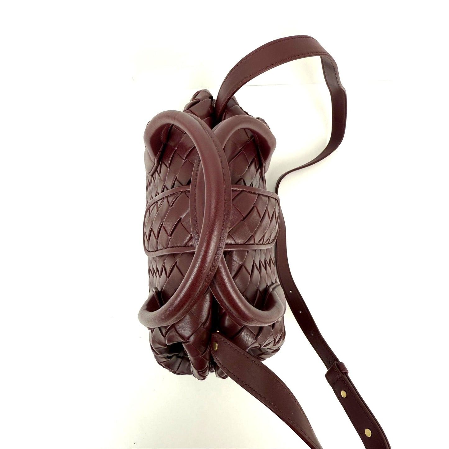 
                  
                    Bottega Veneta Nappa Intrecciato Teen The Lauren 1980 Bauletto Barolo Bag
                  
                