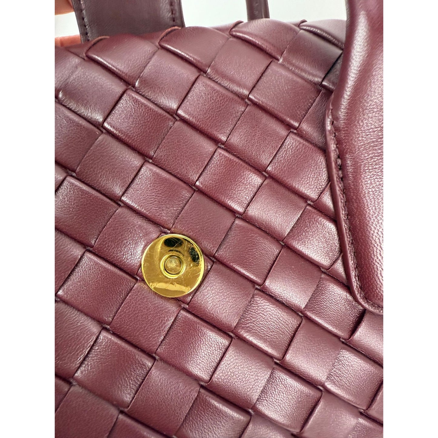 
                  
                    Bottega Veneta Nappa Intrecciato Teen The Lauren 1980 Bauletto Barolo Bag
                  
                