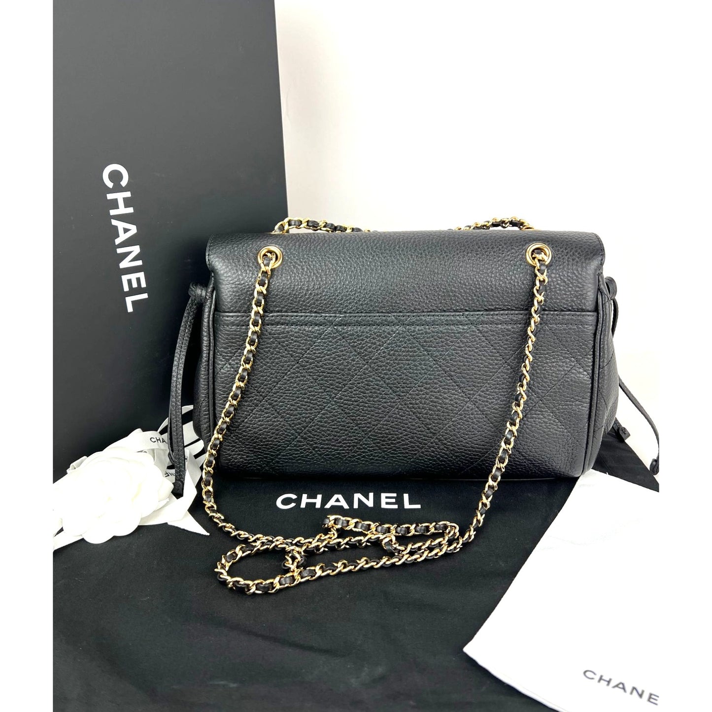 
                  
                    Chanel Urban Essentials Large Flap Bag Black Leather Shoulder Bag
                  
                