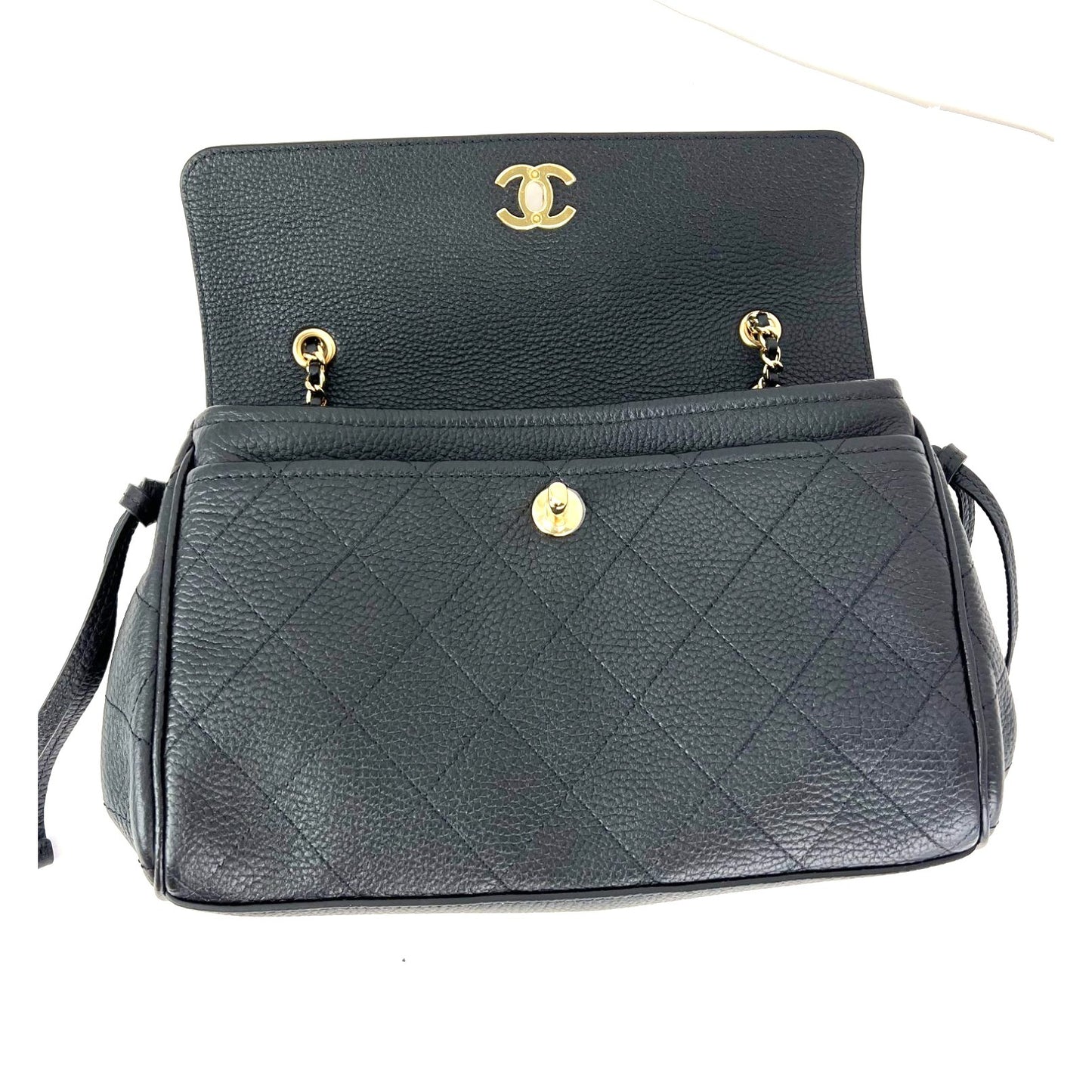 
                  
                    Chanel Urban Essentials Large Flap Bag Black Leather Shoulder Bag
                  
                