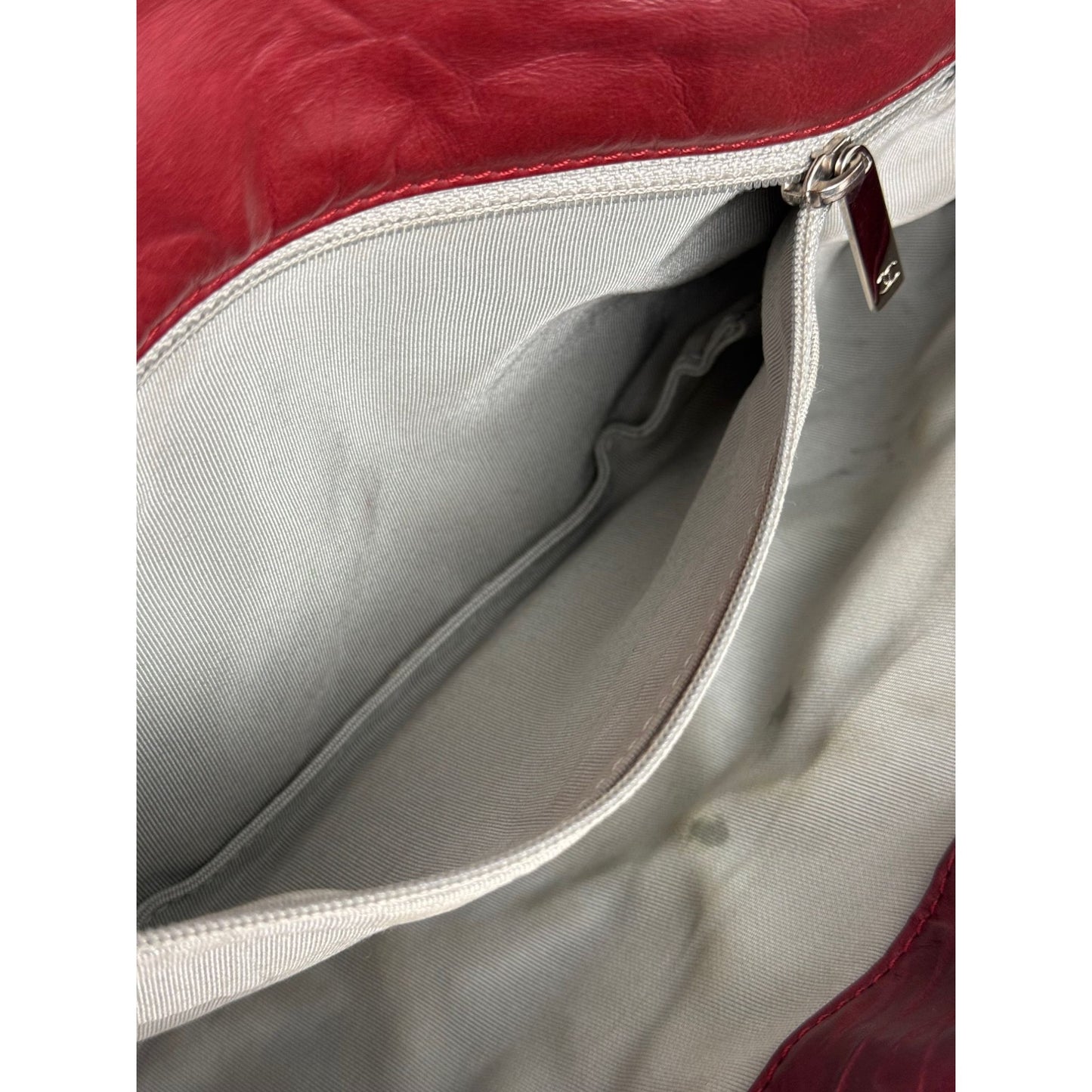 
                  
                    Chanel Calfskin Medium Ultra Stitch Flap Dark Red Shoulder Bag
                  
                