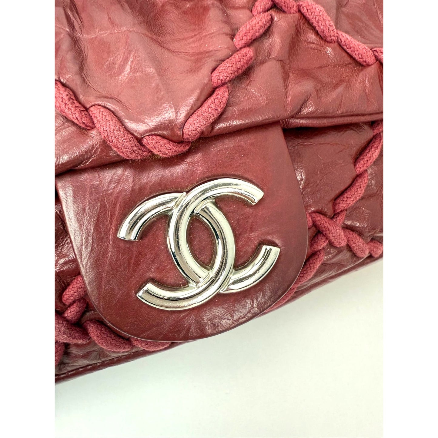 
                  
                    Chanel Calfskin Medium Ultra Stitch Flap Dark Red Shoulder Bag
                  
                