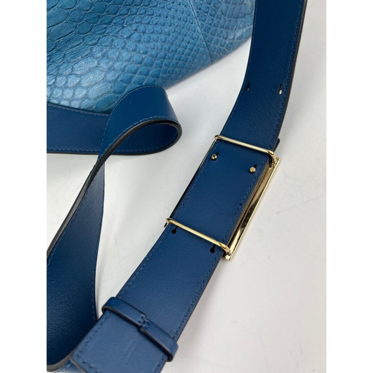 
                  
                    Chloe Baylee Medium Blue Leather Tote Bag
                  
                
