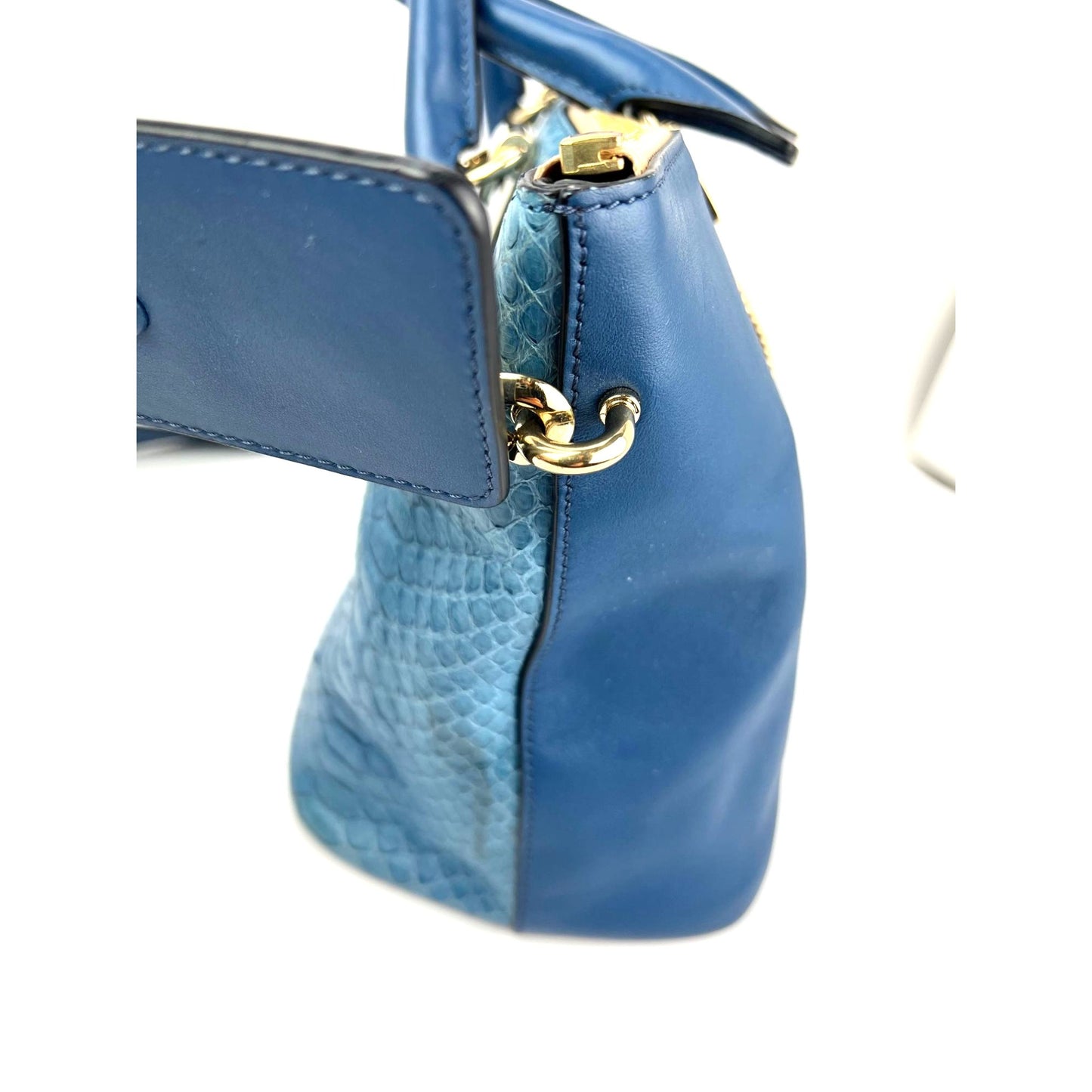 
                  
                    Chloe Baylee Medium Blue Leather Tote Bag
                  
                