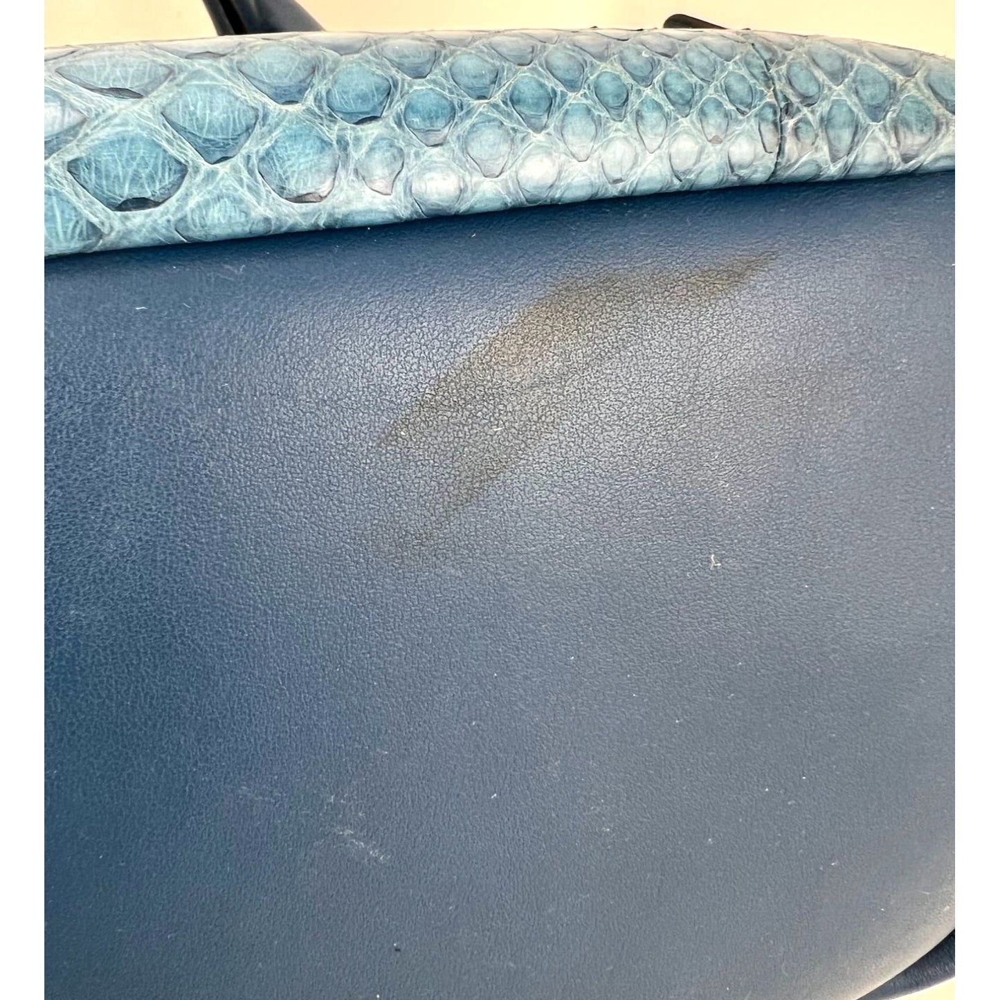 
                  
                    Chloe Baylee Medium Blue Leather Tote Bag
                  
                