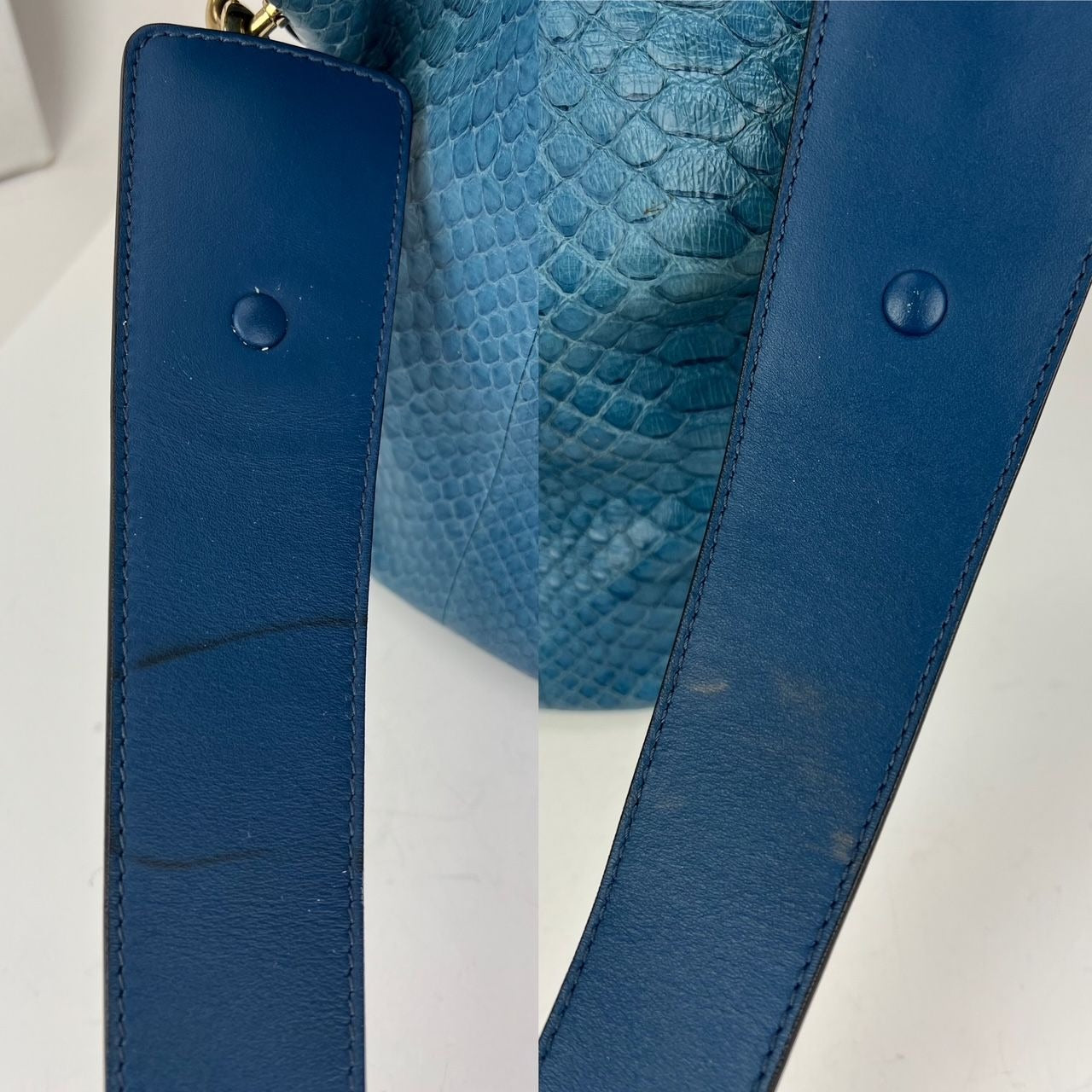 
                  
                    Chloe Baylee Medium Blue Leather Tote Bag
                  
                