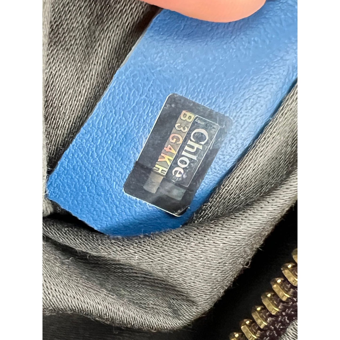 
                  
                    Chloe Baylee Medium Blue Leather Tote Bag
                  
                