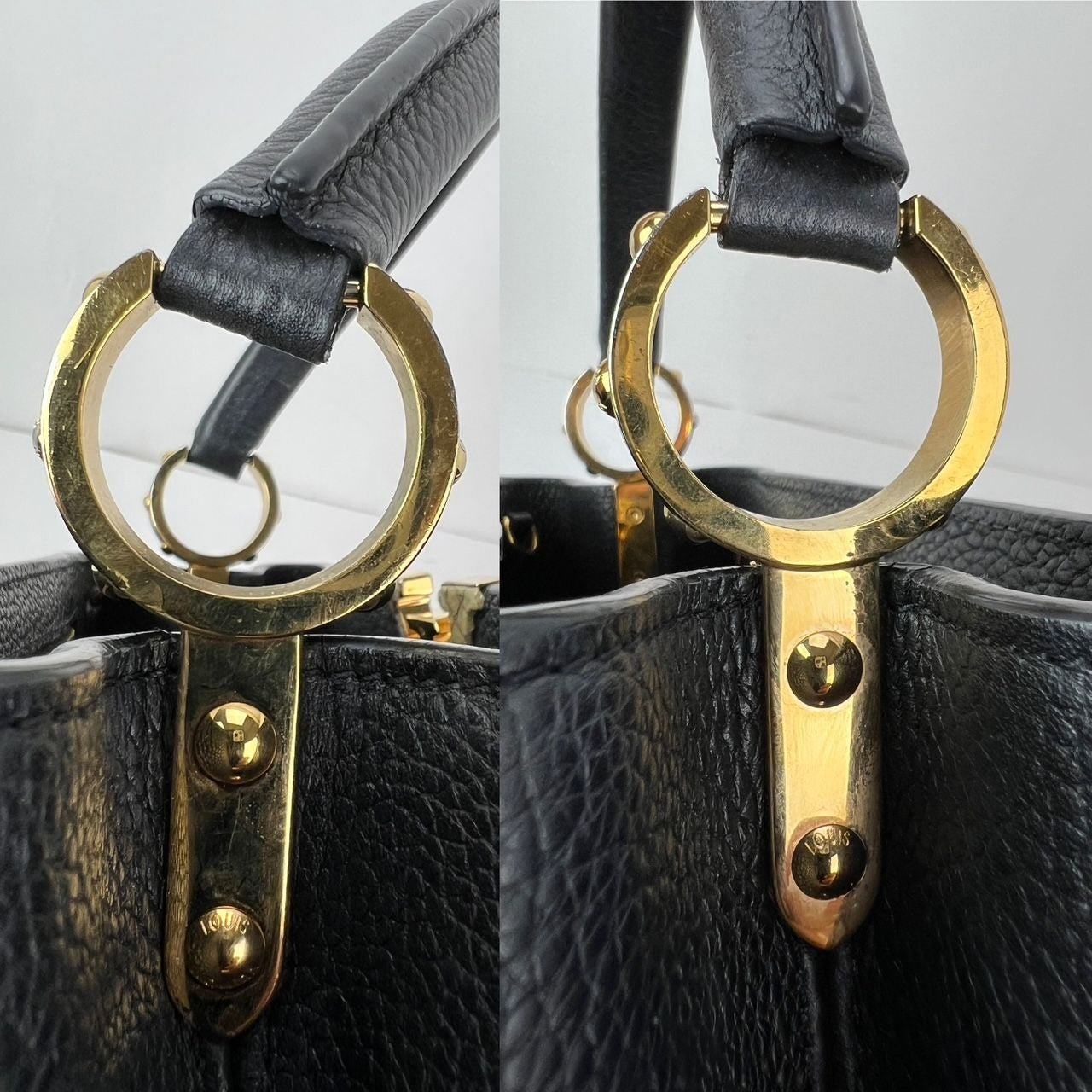 
                  
                    Louis Vuitton Taurillon Capucines MM Black Shoulder Bag
                  
                