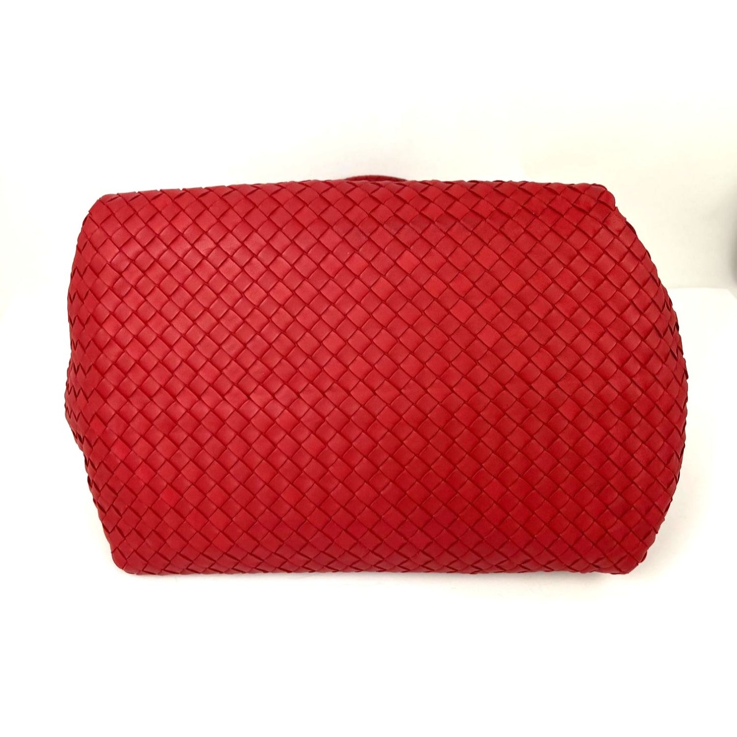 
                  
                    Bottega Veneta Red Intrecciato Leather Shoulder Tote Bag
                  
                