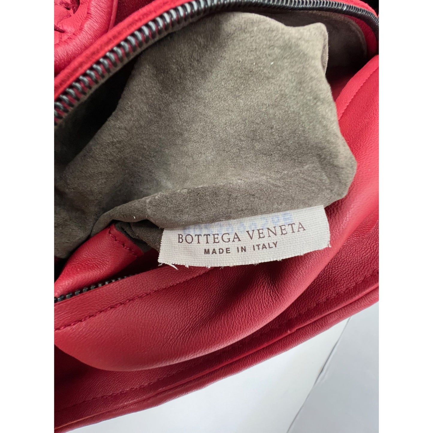 
                  
                    Bottega Veneta Red Intrecciato Leather Shoulder Tote Bag
                  
                