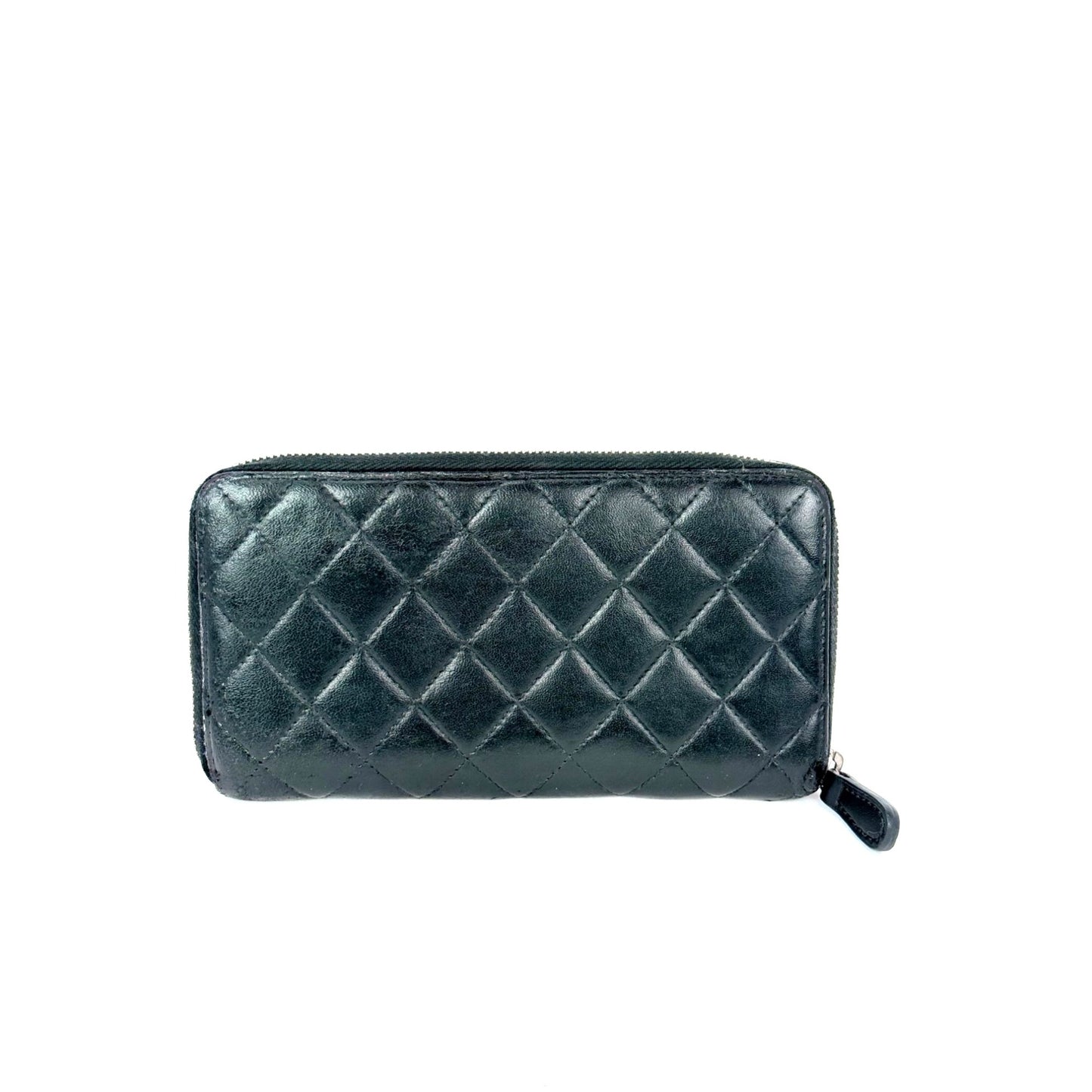 
                  
                    Chanel Classic Quilted Smooth Lambskin Zip Around Black Wallet
                  
                
