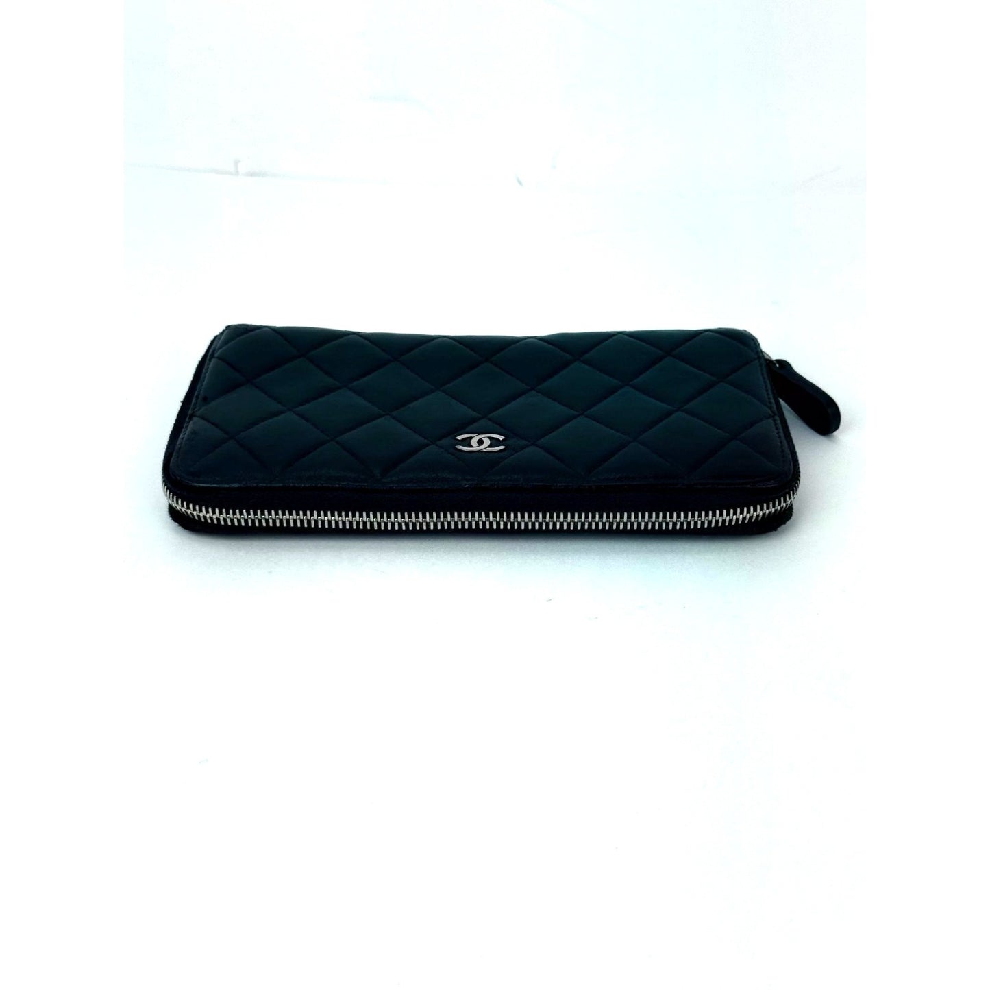 
                  
                    Chanel Classic Quilted Smooth Lambskin Zip Around Black Wallet
                  
                