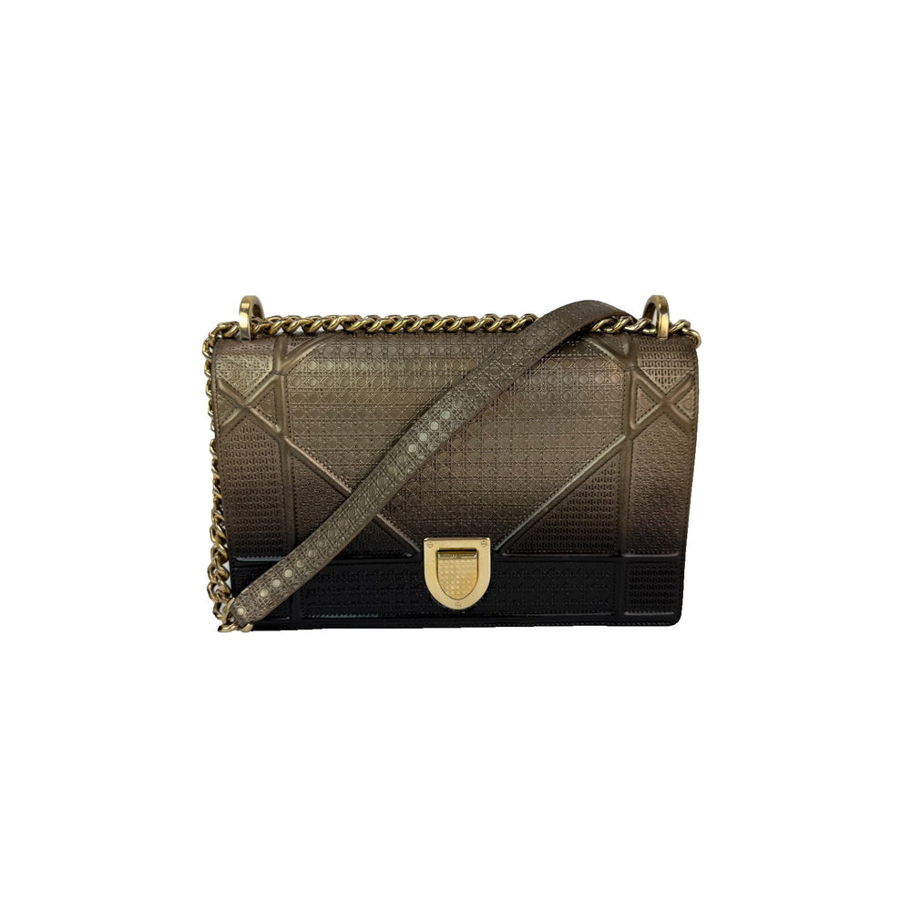 Christian Dior Diorama Cannage Embossed Calfskin Ombre Crossbody Bag