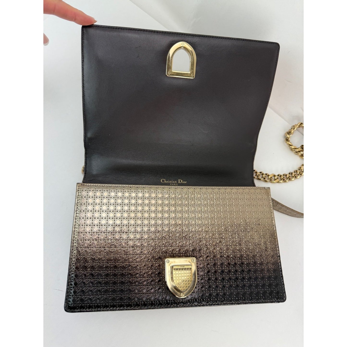 
                  
                    Christian Dior Diorama Cannage Embossed Calfskin Ombre Crossbody Bag
                  
                