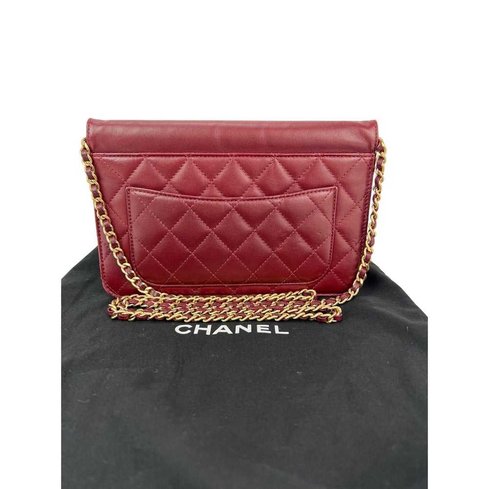 
                  
                    Chanel Crossing Times Medium Flap Quilted Red Lambskin Shoulder Bag
                  
                