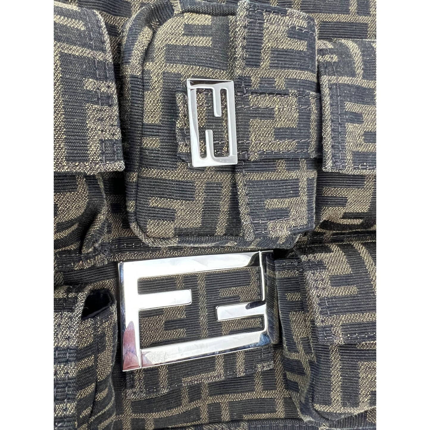 
                  
                    Fendi Zucca FF Multipocket Baguette 1974 Maxi Shoulder Bag
                  
                