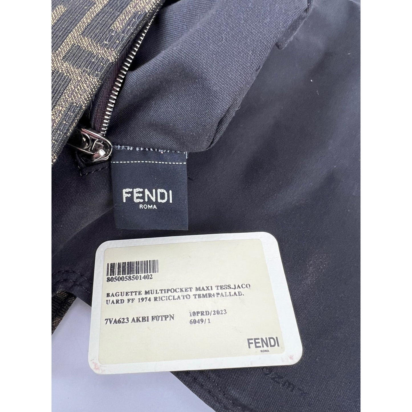 
                  
                    Fendi Zucca FF Multipocket Baguette 1974 Maxi Shoulder Bag
                  
                