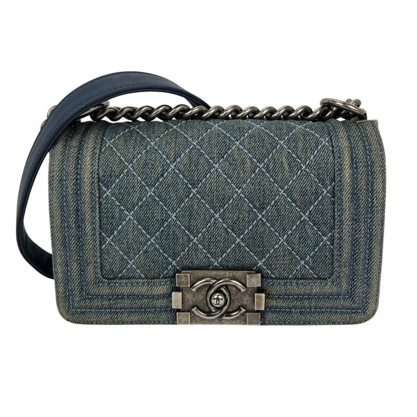 
                  
                    Chanel Denim Quilted Small Blue Boy Flap
                  
                
