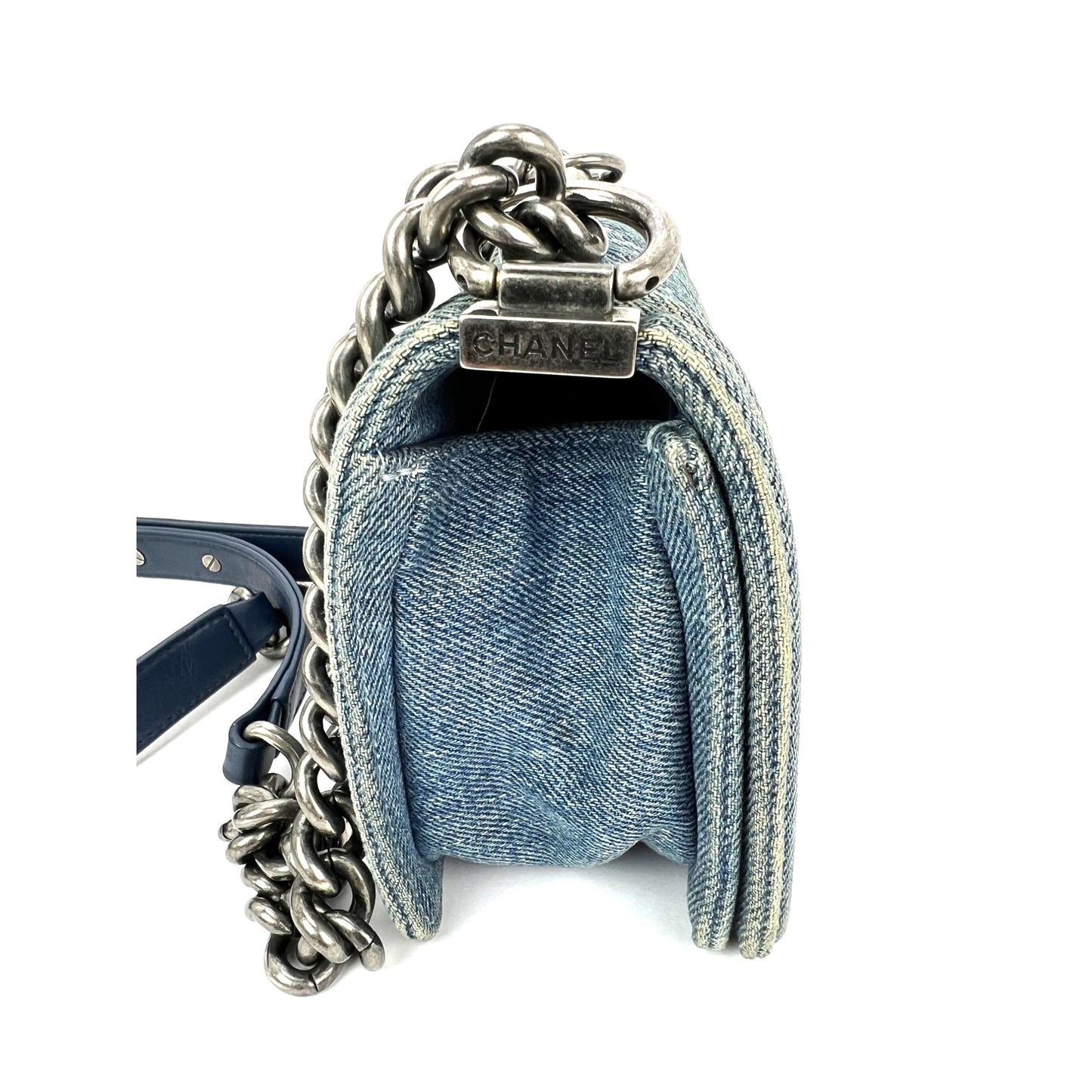 
                  
                    Chanel Denim Quilted Small Blue Boy Flap
                  
                
