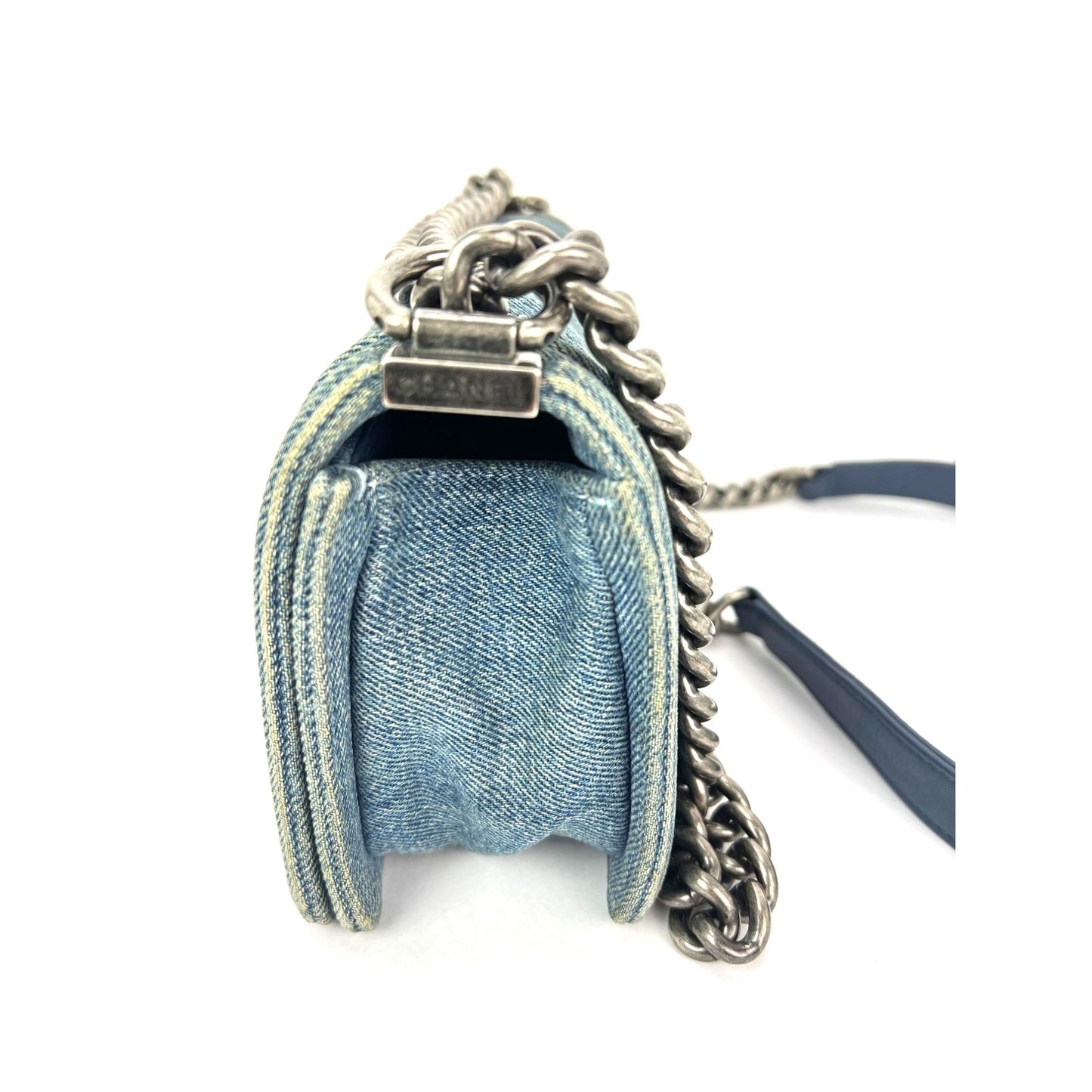 
                  
                    Chanel Denim Quilted Small Blue Boy Flap
                  
                