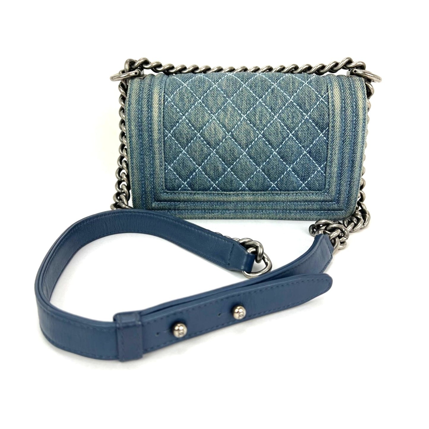 
                  
                    Chanel Denim Quilted Small Blue Boy Flap
                  
                
