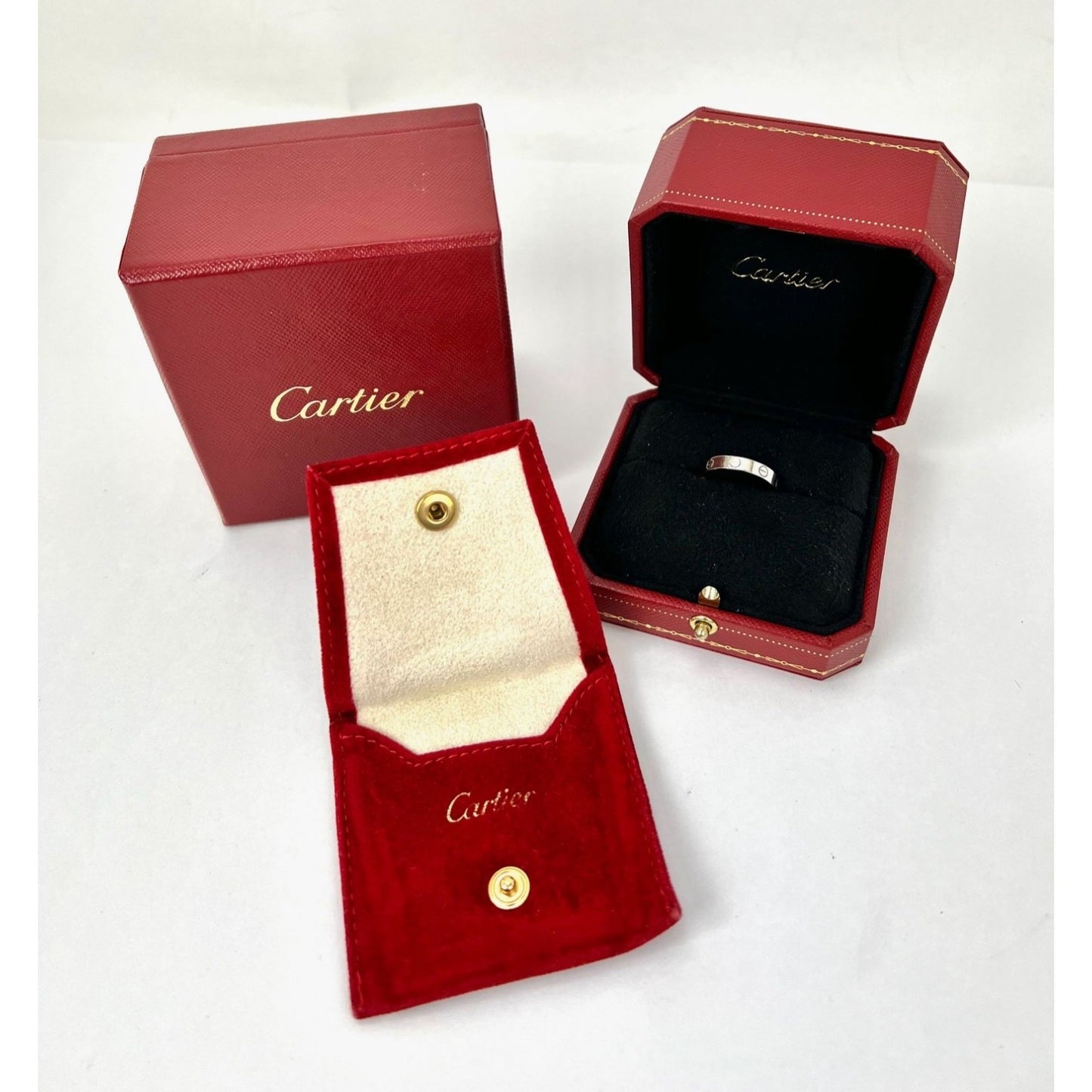 
                  
                    Cartier 18 K White Gold Love Small Model Wedding Band Ring US: 6 European: 52
                  
                