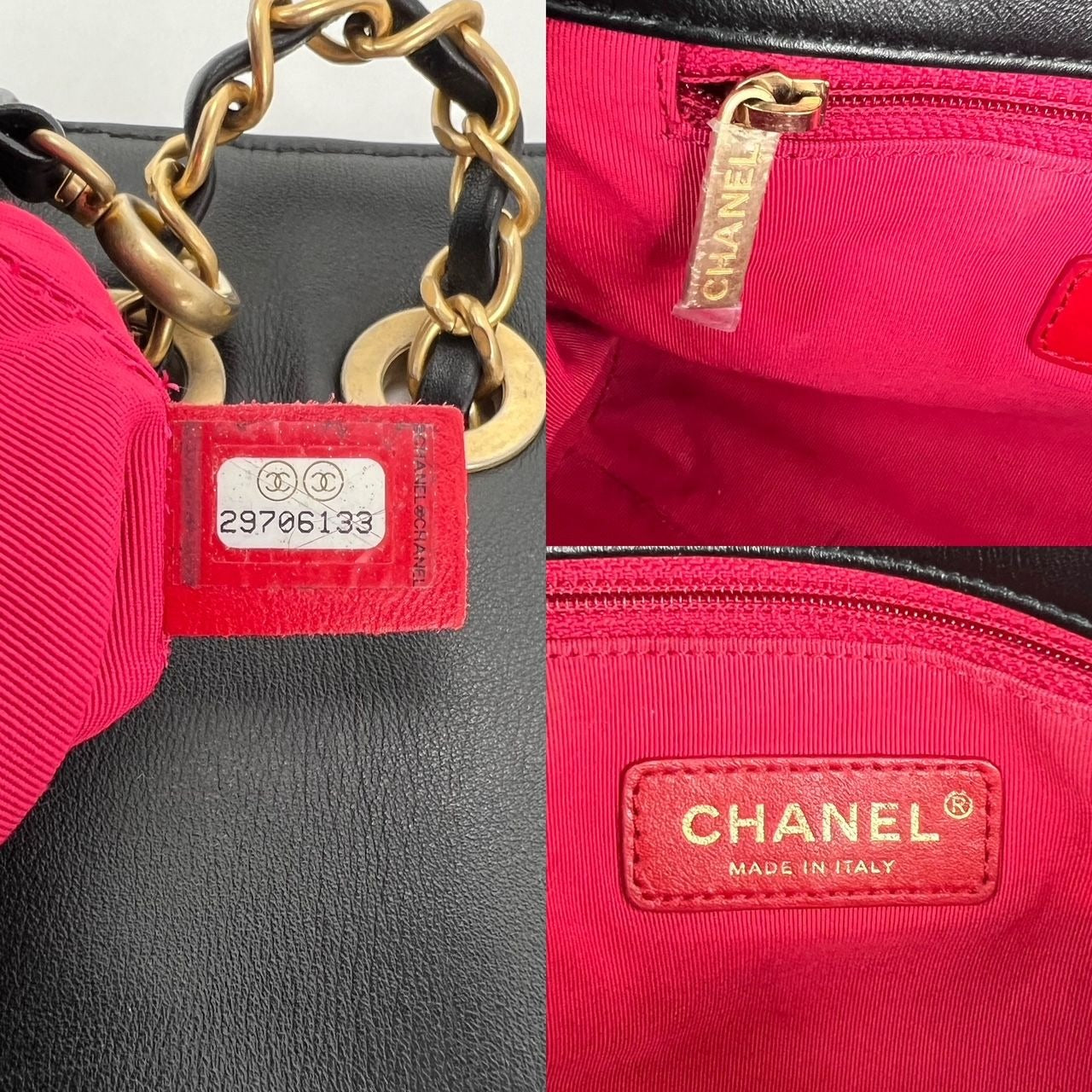 
                  
                    Chanel Calfskin Quilted Enchained Black Flap Shoulder Bag
                  
                