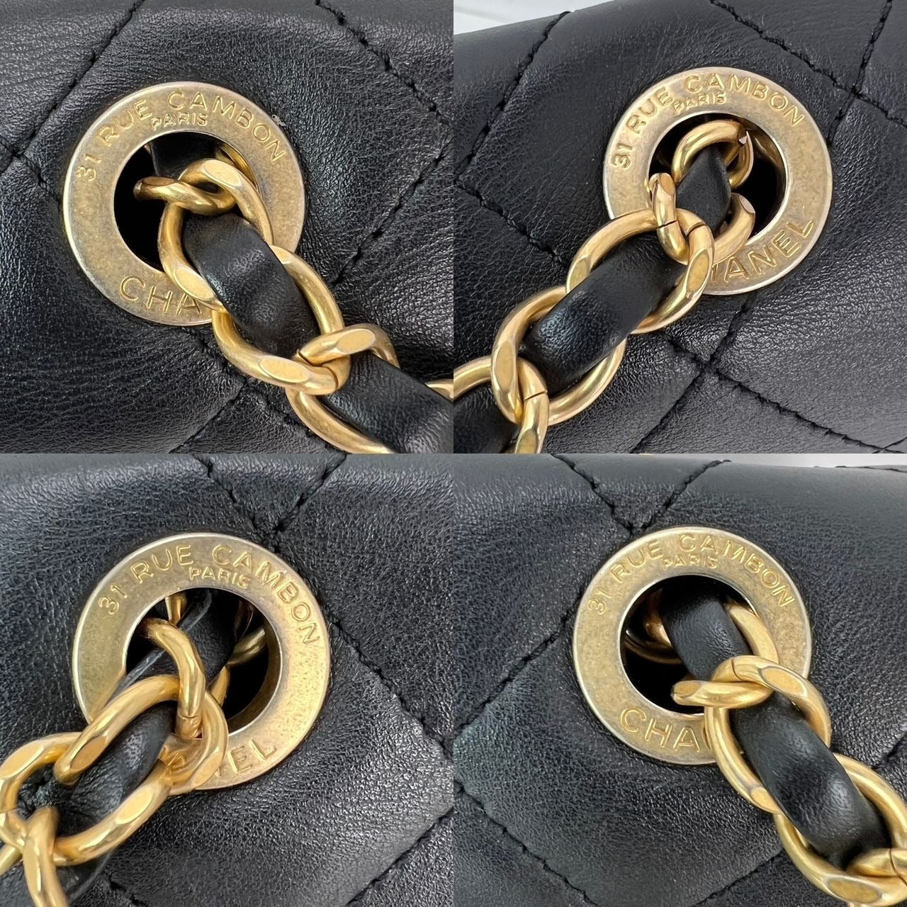 
                  
                    Chanel Calfskin Quilted Enchained Black Flap Shoulder Bag
                  
                