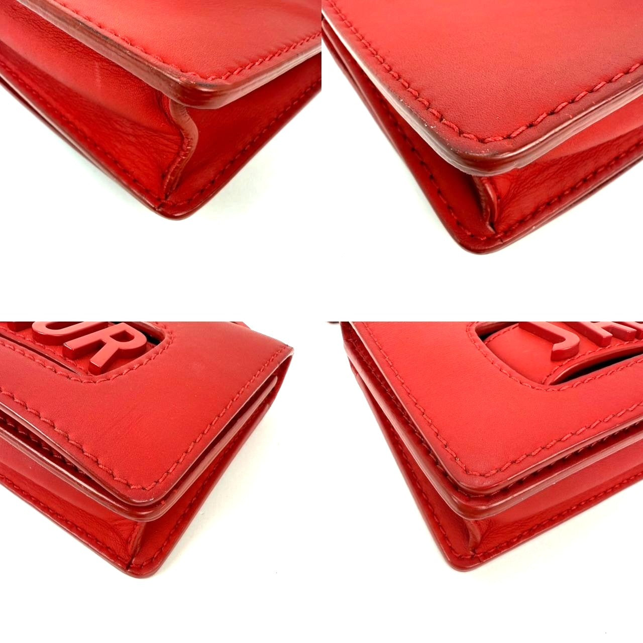 
                  
                    Christian Dior Ultra Matte Calfskin Mini J'Adior Red Flap Bag Clutch
                  
                
