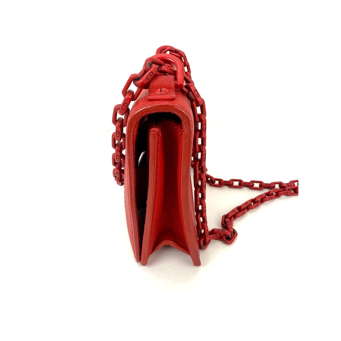 
                  
                    Christian Dior Ultra Matte Calfskin Mini J'Adior Red Flap Bag Clutch
                  
                