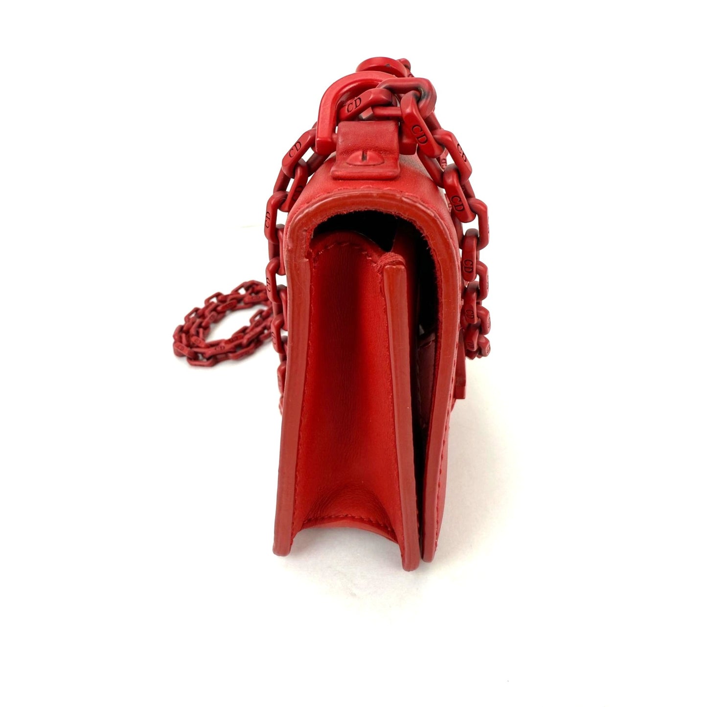 
                  
                    Christian Dior Ultra Matte Calfskin Mini J'Adior Red Flap Bag Clutch
                  
                