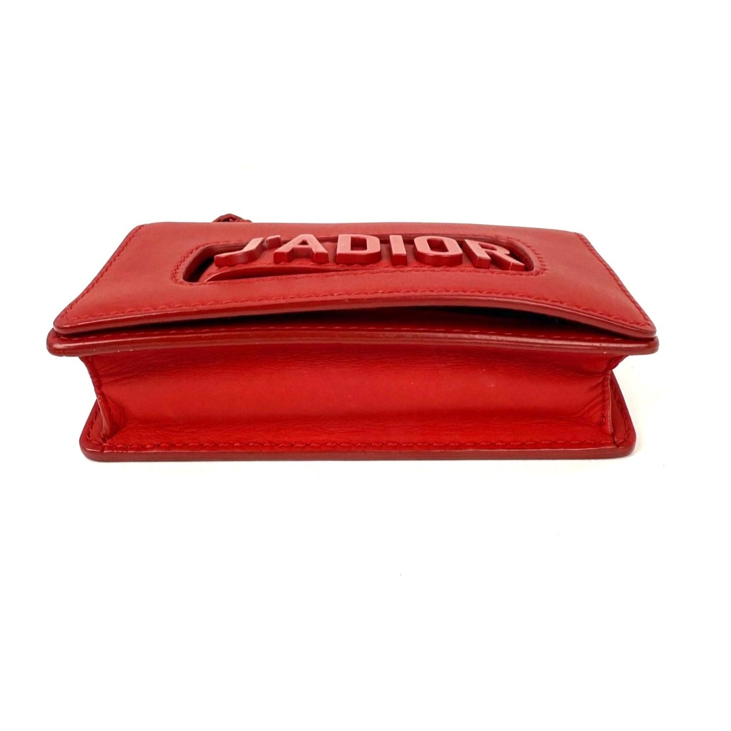 
                  
                    Christian Dior Ultra Matte Calfskin Mini J'Adior Red Flap Bag Clutch
                  
                