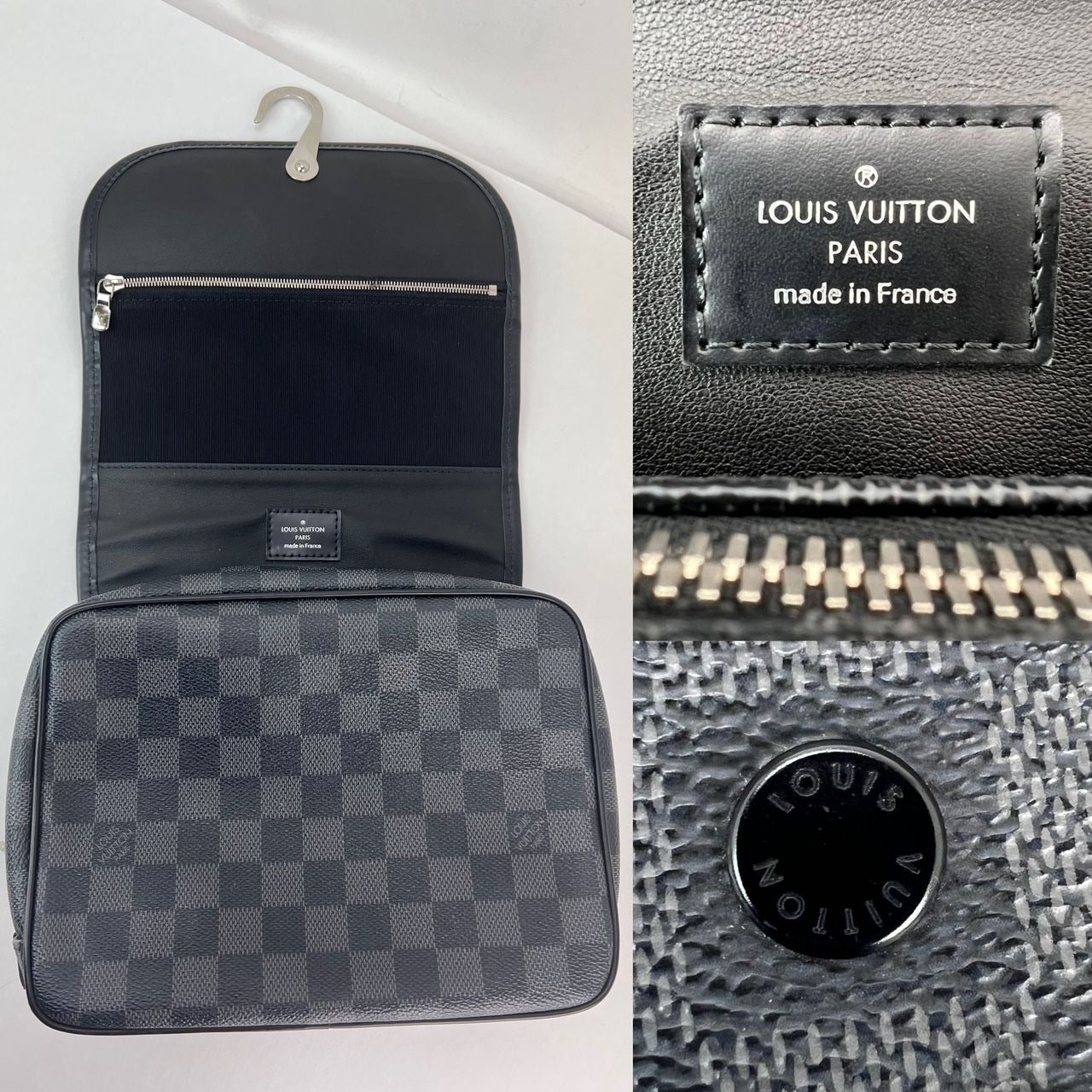 
                  
                    Louis Vuitton Damier Graphite Hanging Toiletry Kit Pouch
                  
                