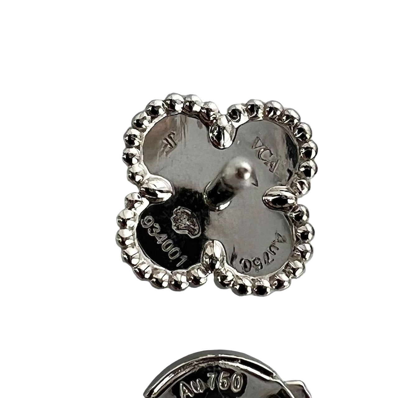 
                  
                    Van Cleef & Arpels 18K White Gold Turquoise Sweet Alhambra Earrings
                  
                