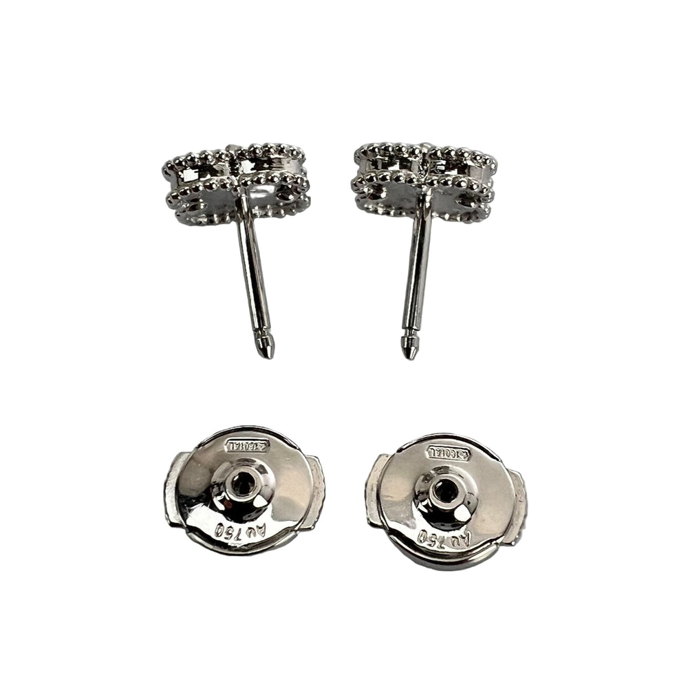 
                  
                    Van Cleef & Arpels 18K White Gold Turquoise Sweet Alhambra Earrings
                  
                